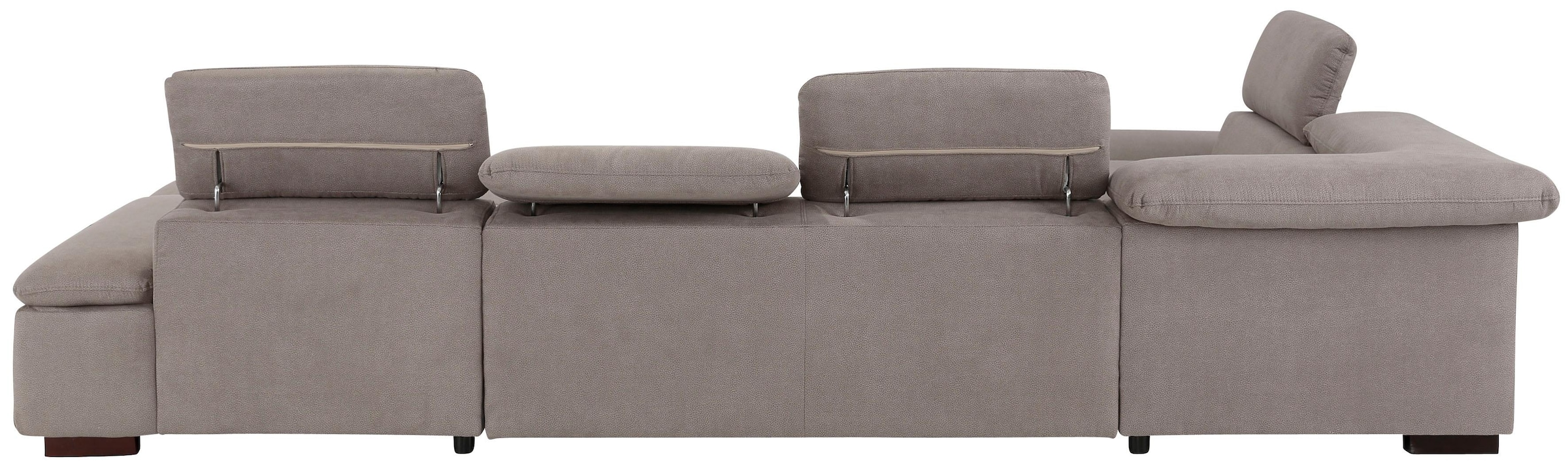 OTTO home Wohnlandschaft »Alberto U-Form, B: 350 cm, mit Kopfteilverstellung, XXL-Sofa« optional mit Schlaffunktion, Couch mit Lederoption