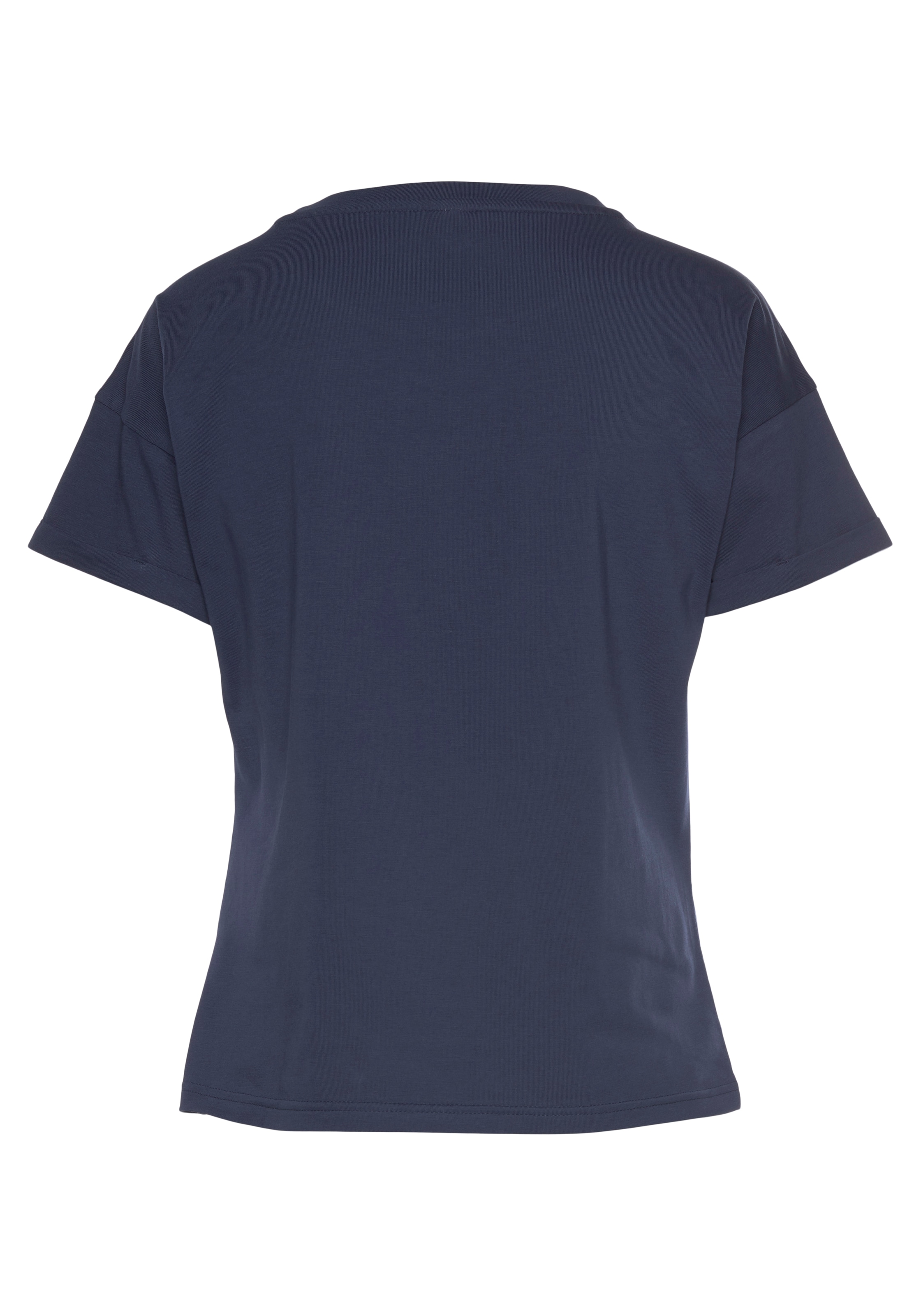 H.I.S T-Shirt, mit Ärmelaufschlag, im maritimen Stil, Loungewear
