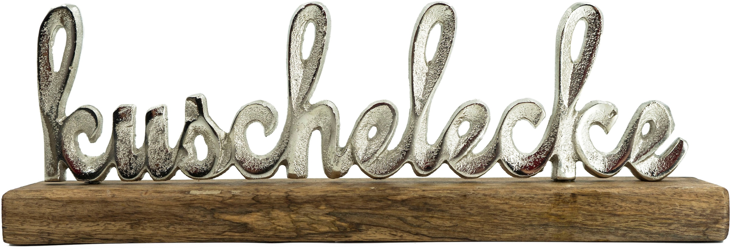 NOOR LIVING Deko-Schriftzug »Kuschelecke«, aus Aluminium auf Raten bestellen Holz und