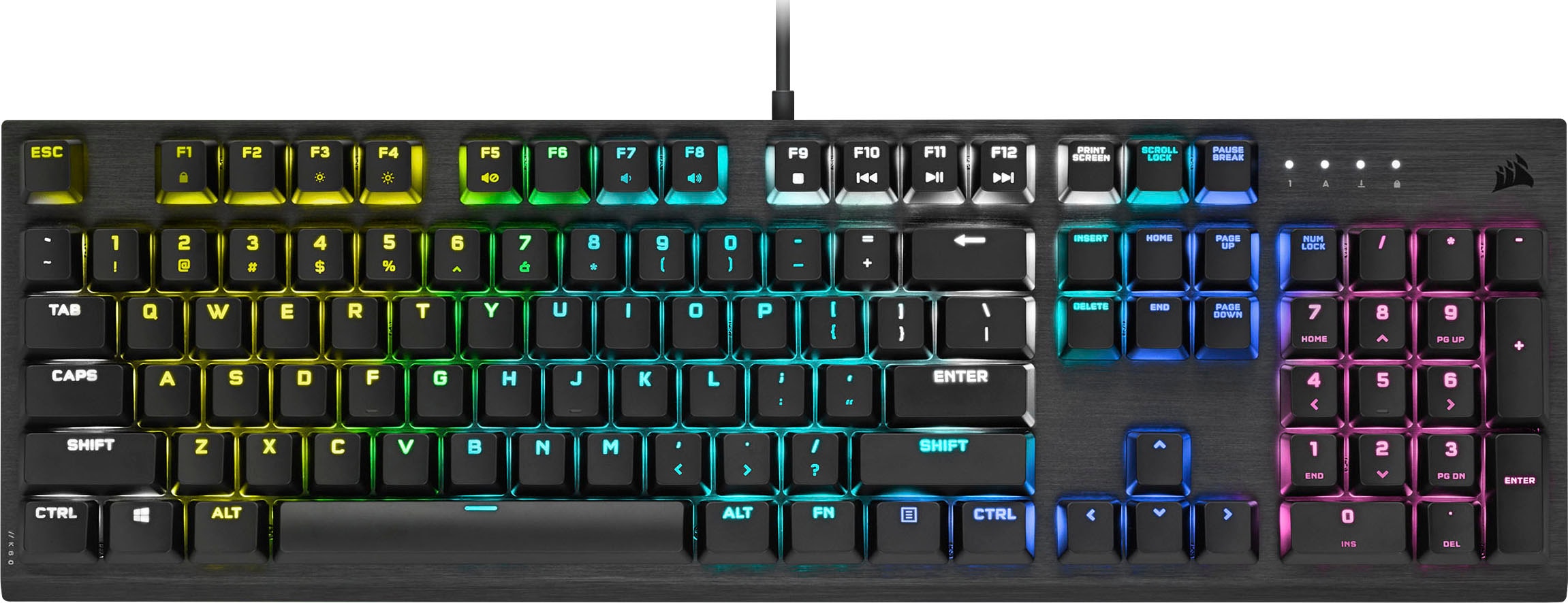 【Neue Version】 Corsair Gaming-Tastatur Füße) »K60 UNIVERSAL Low kaufen RGB | Profile«, PRO (Ziffernblock-ausklappbare online