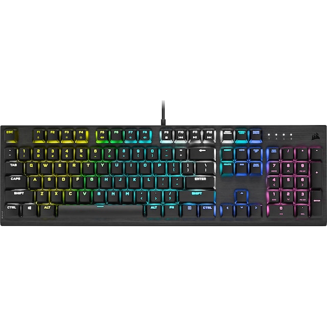 kaufen PRO »K60 (Ziffernblock-ausklappbare online Füße) Gaming-Tastatur Profile«, RGB Corsair Low UNIVERSAL |