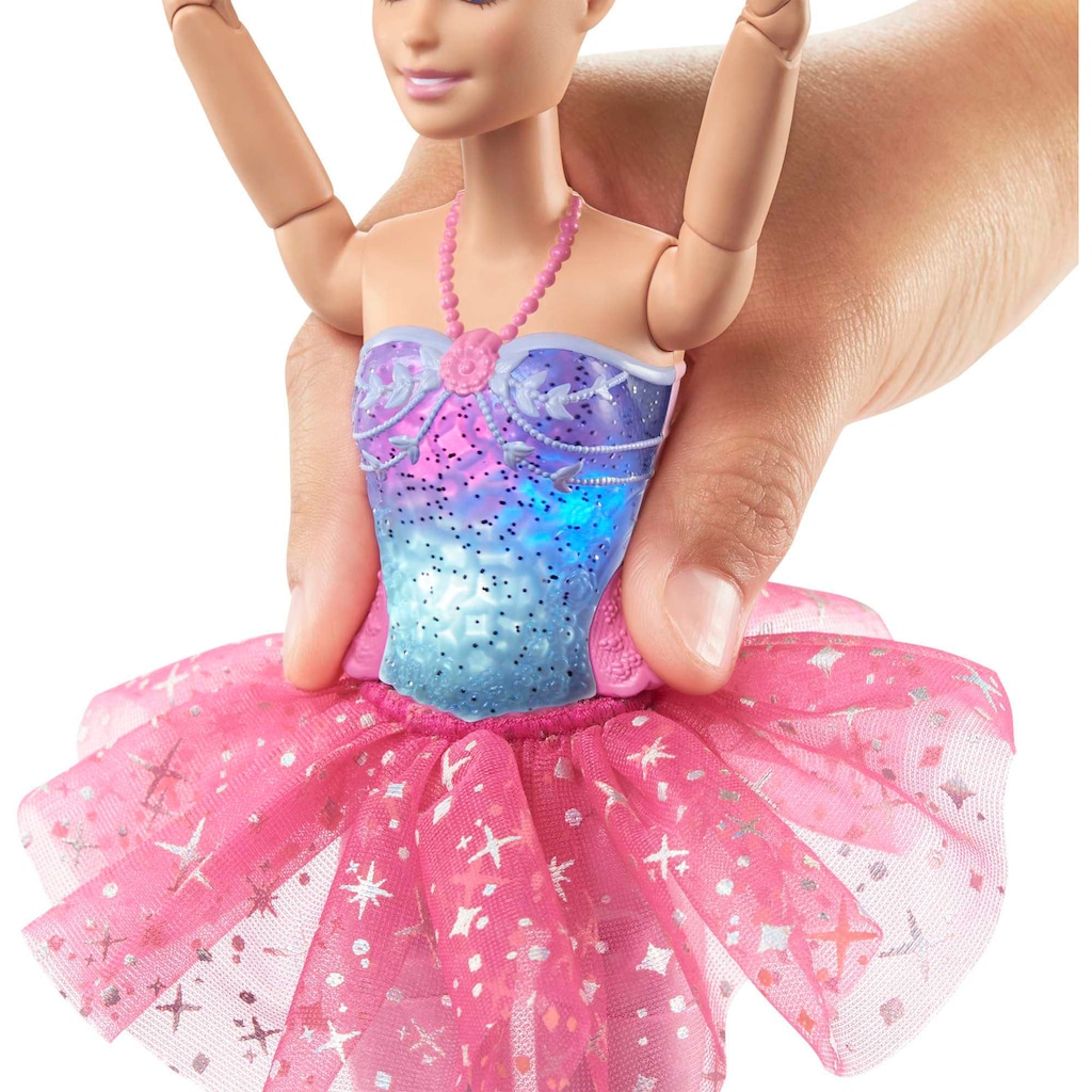 Barbie Anziehpuppe »Dreamtopia, Zauberlicht Ballerina (blond), Puppe mit Leucht-Kleid«