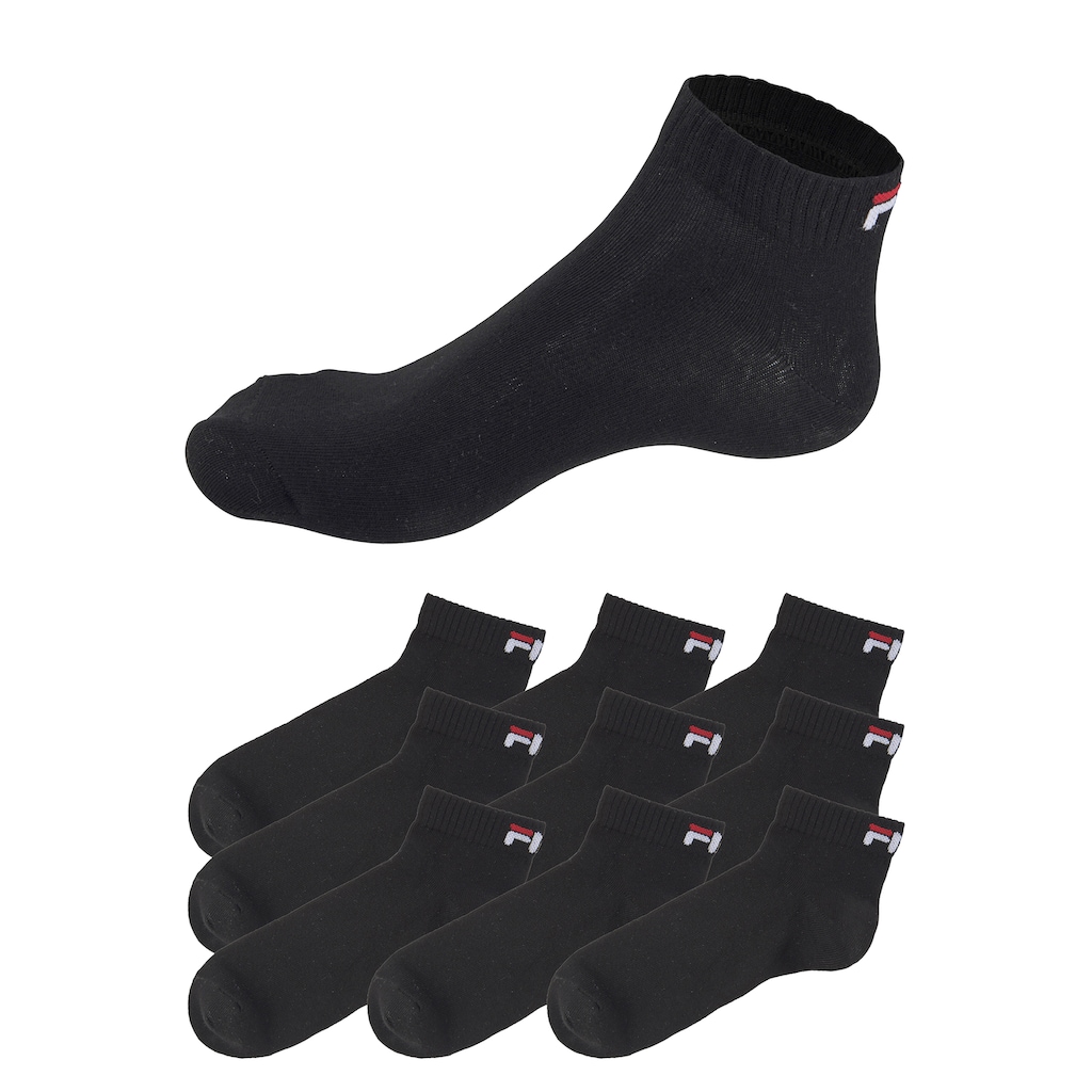 Fila Kurzsocken, (9 Paar), mit klassischem Logo