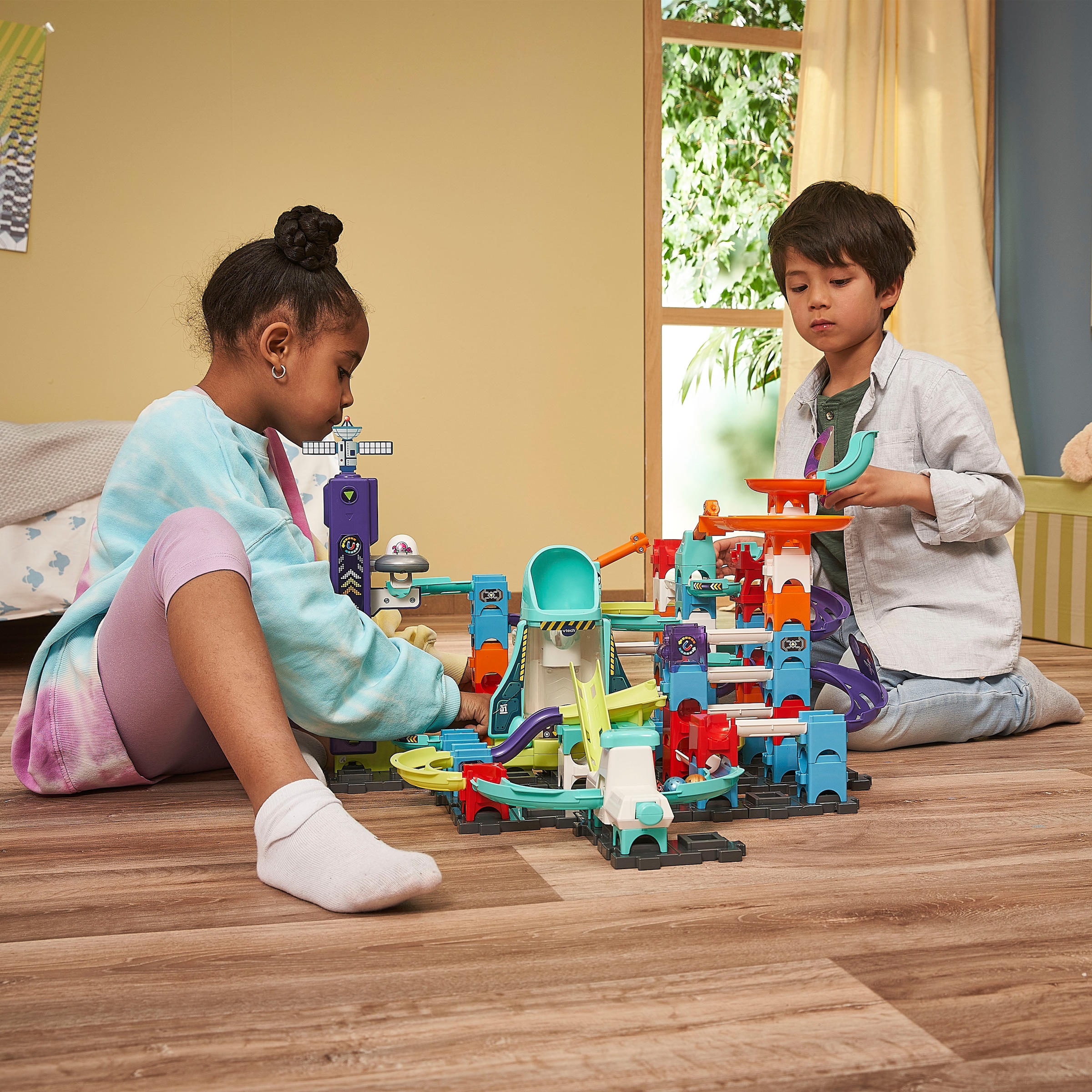 Vtech® Kugelbahn »MarbleRush - Space Magnetic Set XL300 E«, mit 5 magnetischen MarBalls