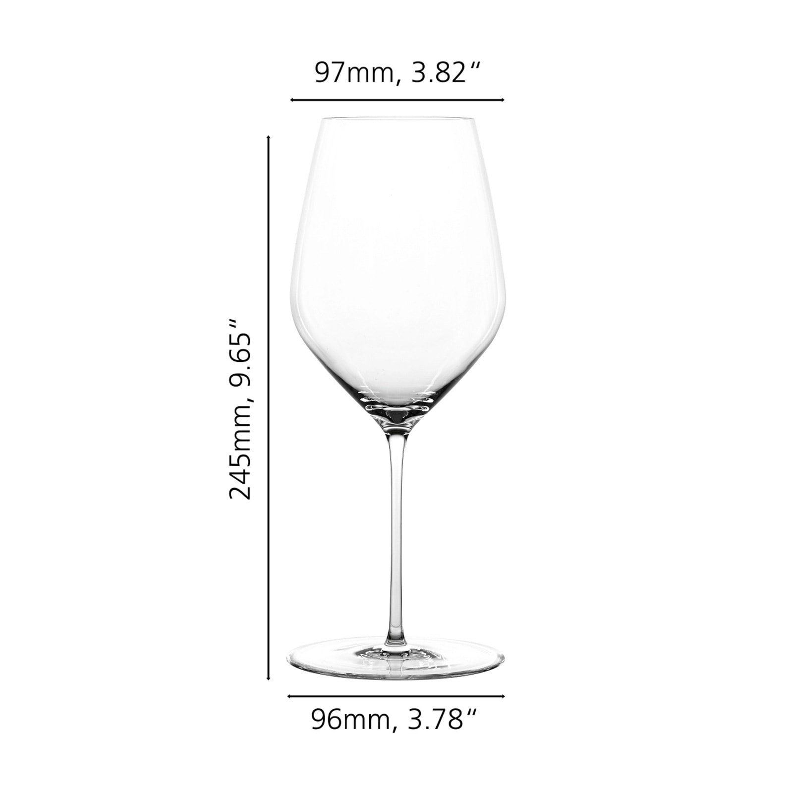 SPIEGELAU Rotweinglas »Bordeauxgläser + Poliertuch Hi-Lite 650 ml 2er Set transparent«