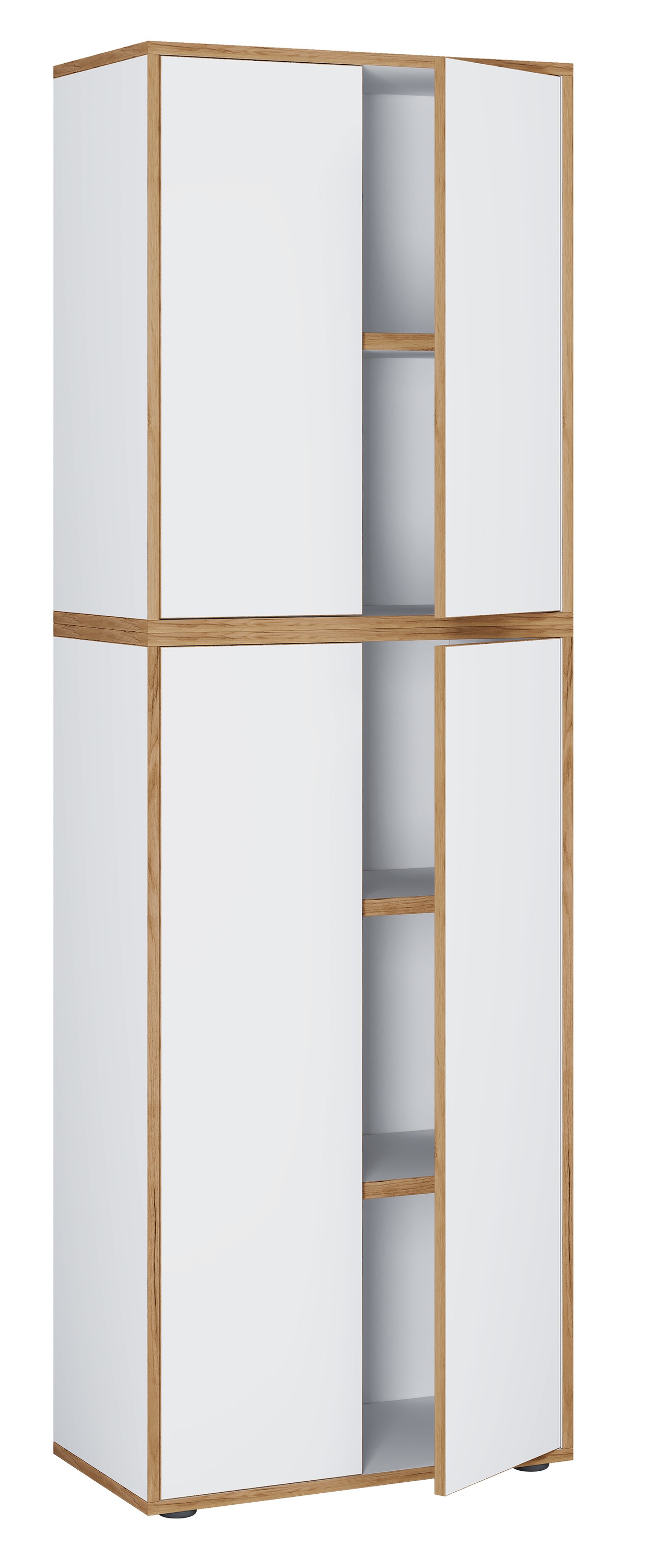 VCM Aktenschrank »VCM Holz Büroschrank Ordner Aktenschrank Büromöbel Schrank Salia 5-fach Breite 60 cm Drehtüren«, (1 St.)