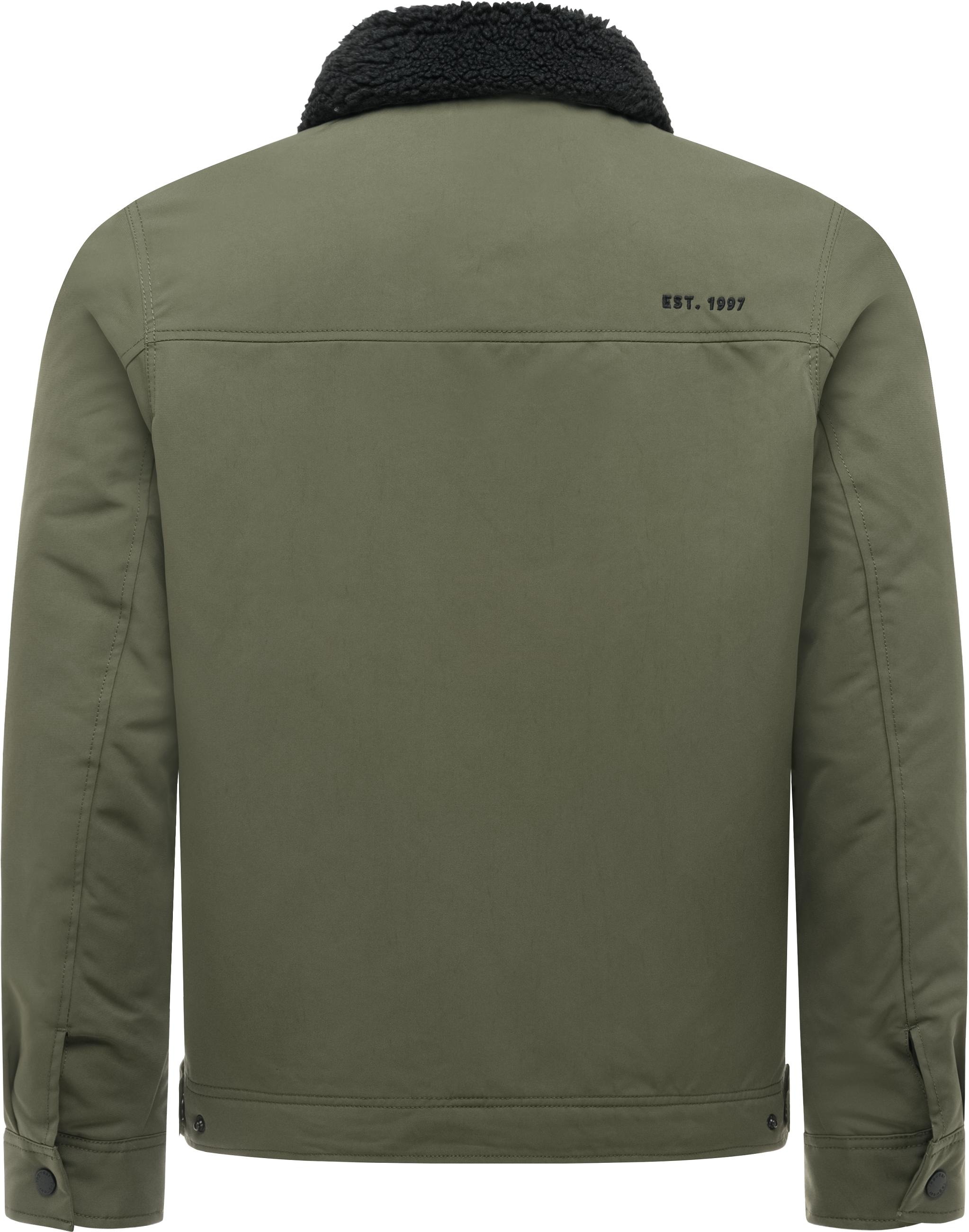 Ragwear Outdoorjacke »Outdoorjacke Dyphner Warm Y« ohne Kapuze Warme Herren Winterjacke mit Teddyfleece-Kragen