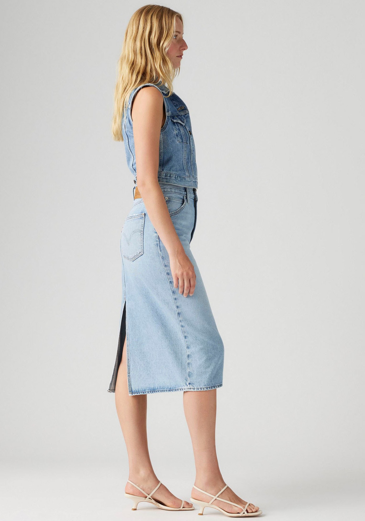 Levi's® Jeansrock »HR BACK SLIT SKIR«, mit Schlitz hinten
