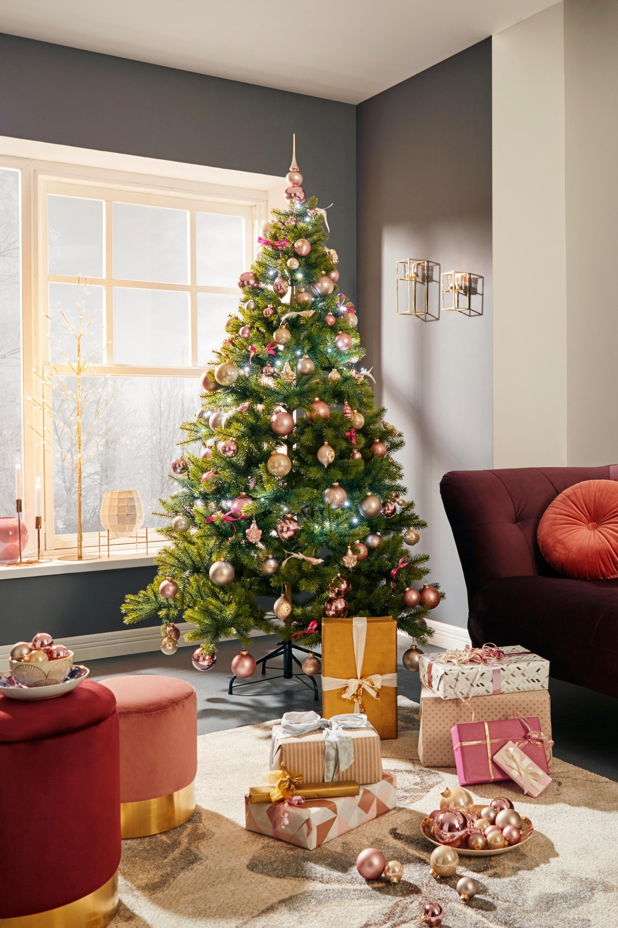 Creativ deco Künstlicher Weihnachtsbaum »Weihnachtsdeko kaufen künstlicher Tannenbaum«, von günstig Qualität aussen, höchster Christbaum, online