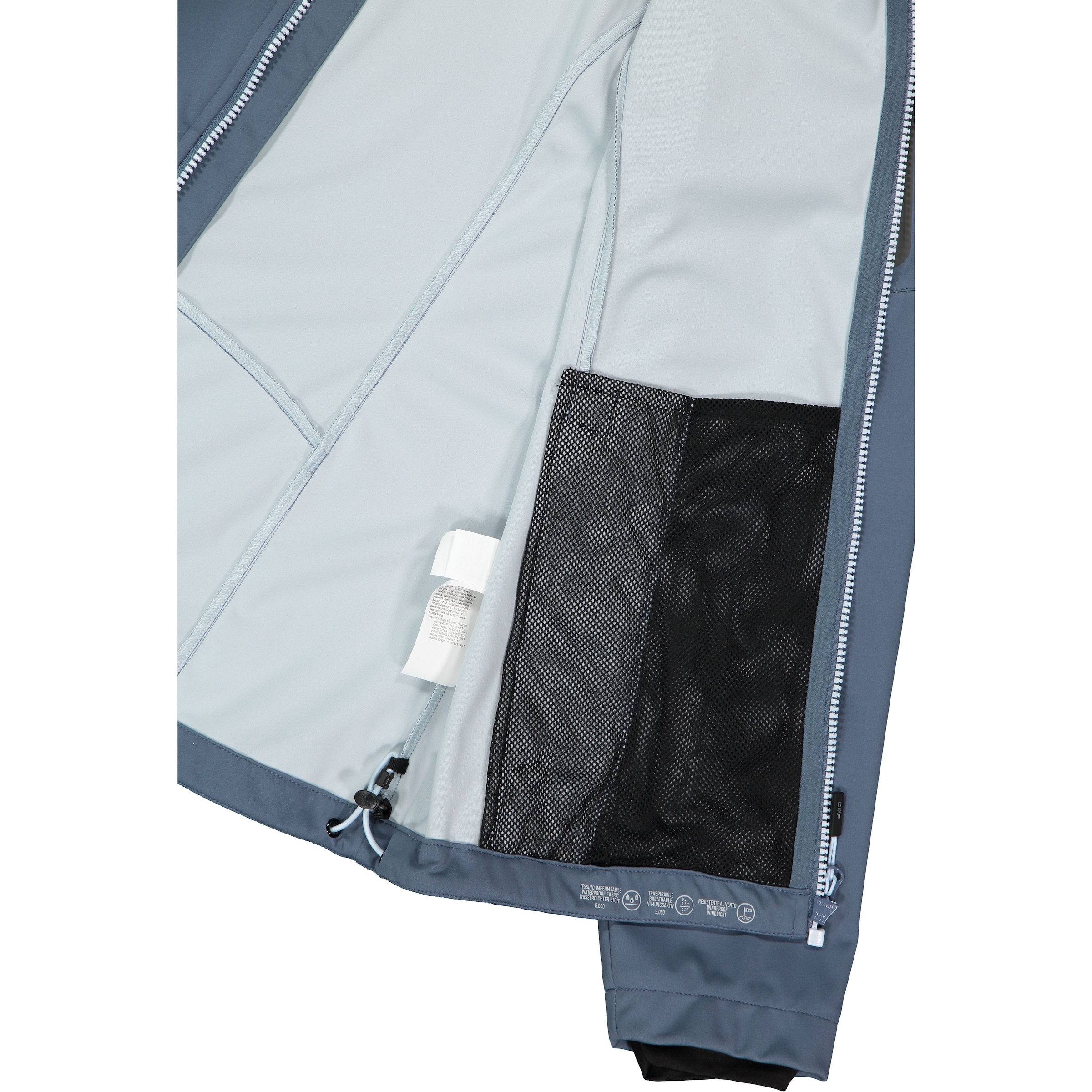 CMP Softshelljacke mit Kapuze Atmungsaktiv & Windabweisend & Wasserabweisend & Leichtes Material