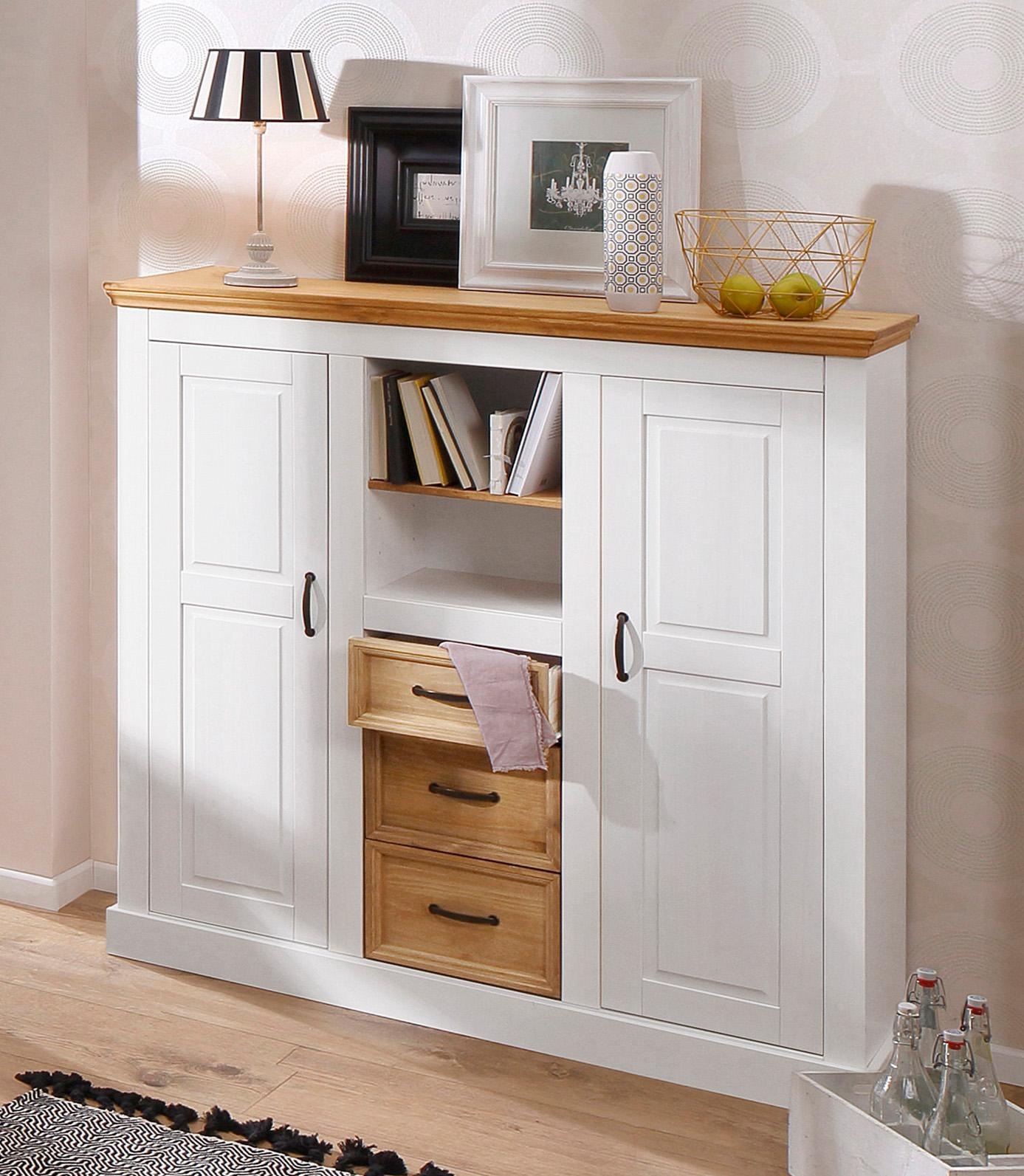 Home affaire Highboard »Selma«, Breite 130 cm auf Raten kaufen