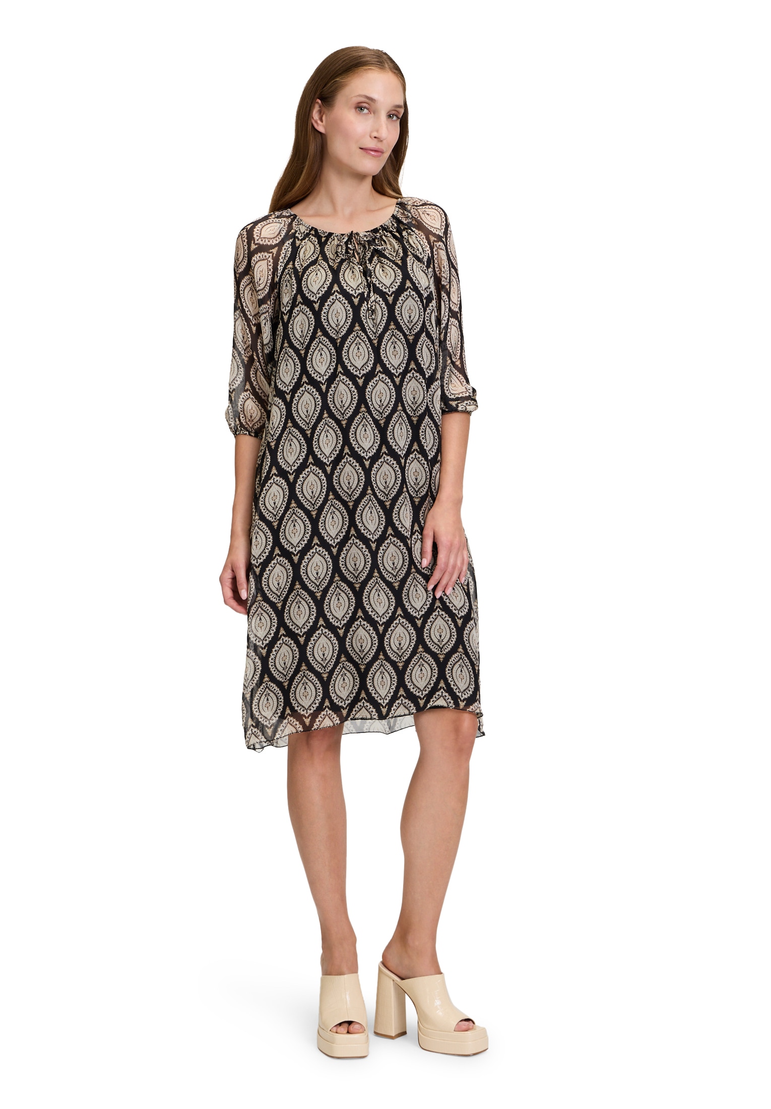 Cartoon Chiffonkleid »Chiffonkleid mit 3/4 Arm«