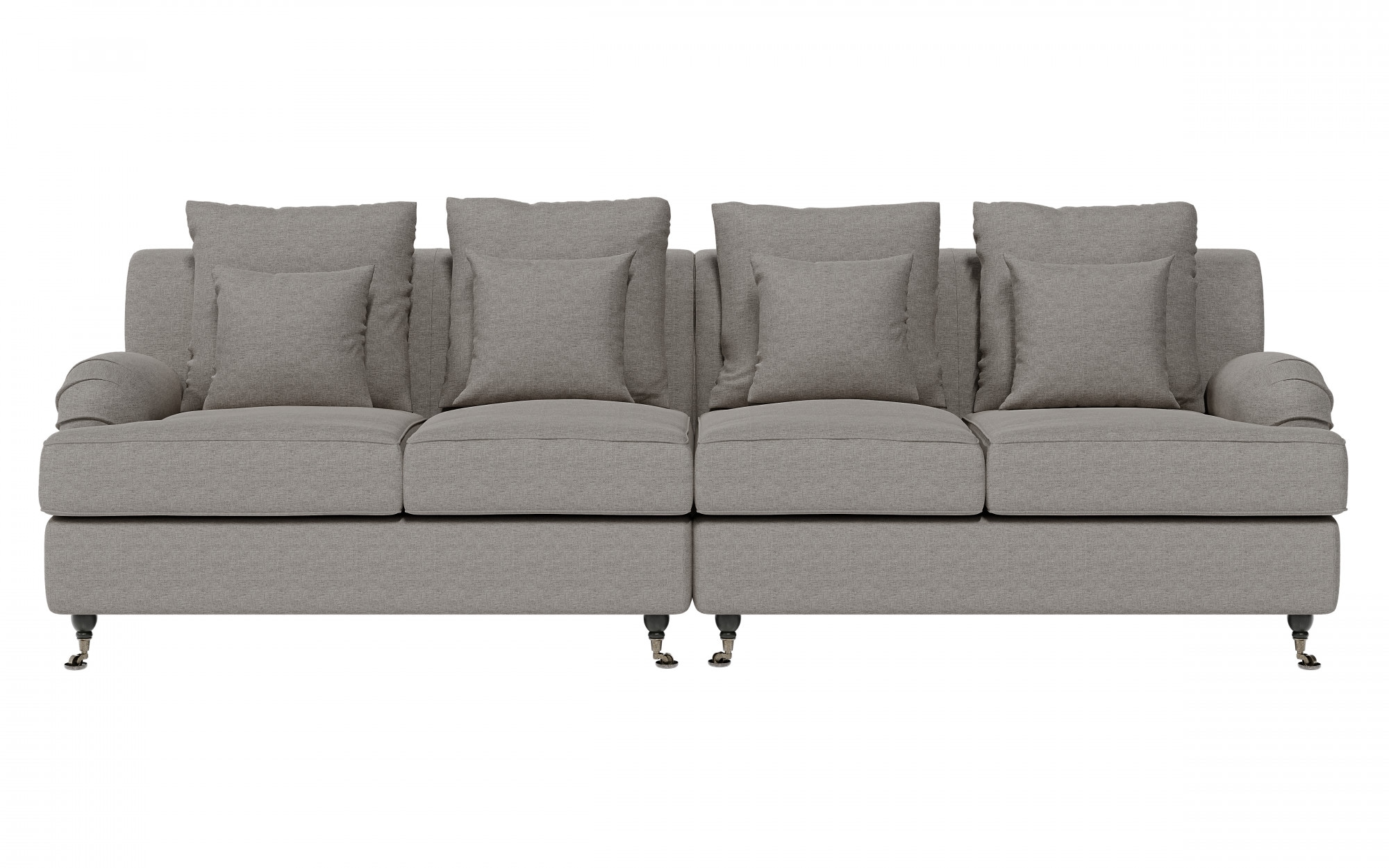 Guido Maria Kretschmer Home&Living Big-Sofa »NORIN«, zwei Fußarten: vorne - Rollen, hinten - Holzfüße