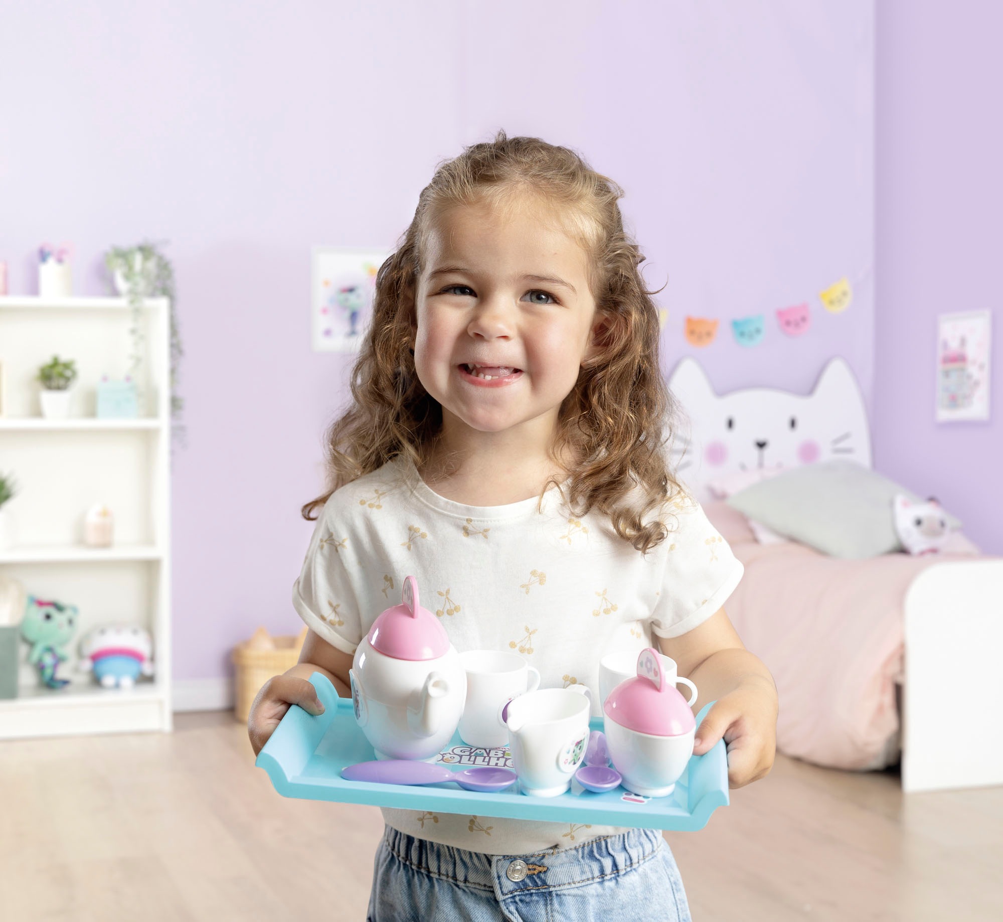 Smoby Spielgeschirr »Gabby's Dollhouse Teeservice«, (8 tlg.), Made in Europe