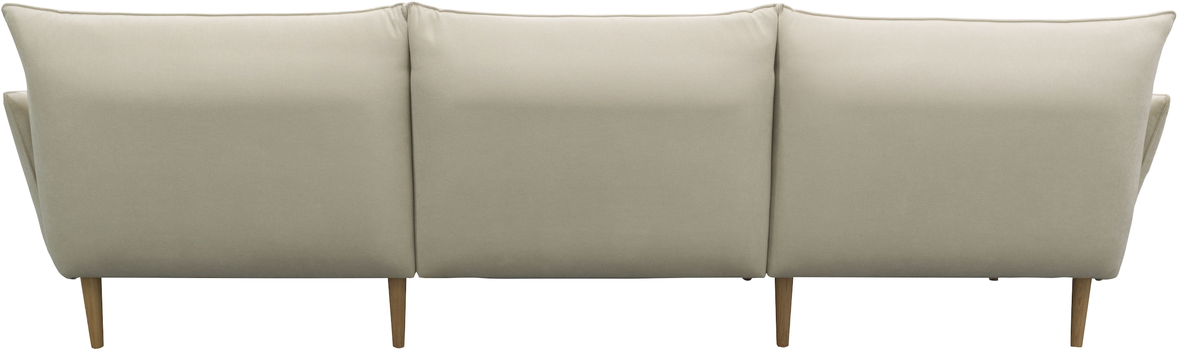 DOMO collection Ecksofa »100 032 modern mit schmalen Armlehnen, Breite 282cm, L-Form«