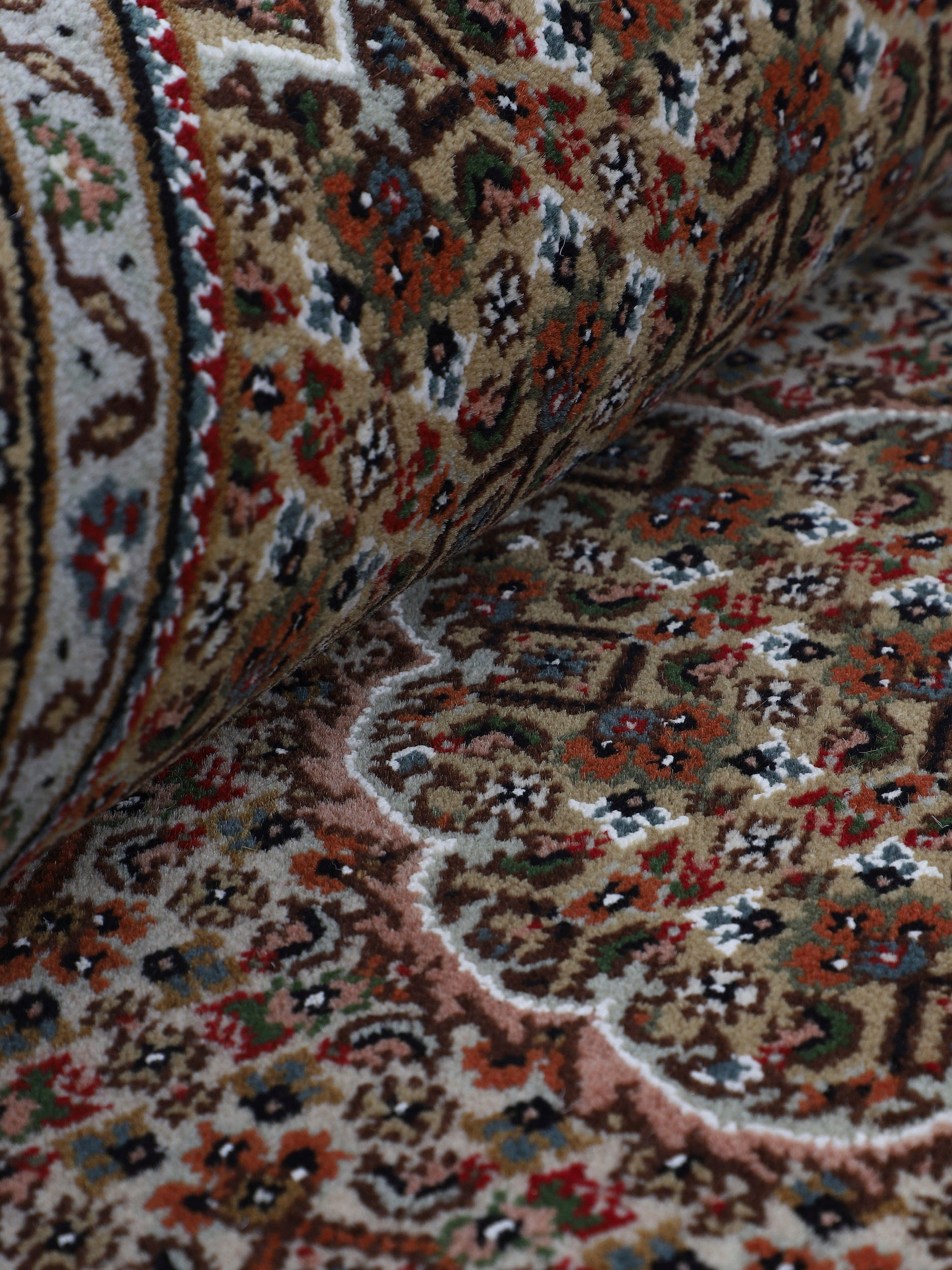 Woven Arts Orientteppich »Tabriz Mahi ,   auch als Läufer« rechteckig 15 mm Höhe handgeknüpft, Wohnzimmer, reine Wolle