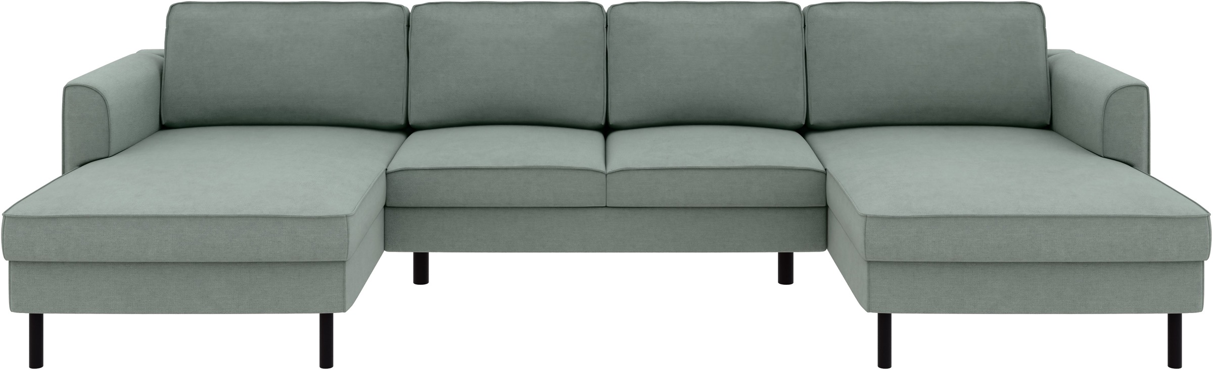 Home affaire Wohnlandschaft »Booster Couch wahlweise mit Schlaffunktion und Bettkasten-auch in Cord«, Sofa in U-Form, Breite 305 cm