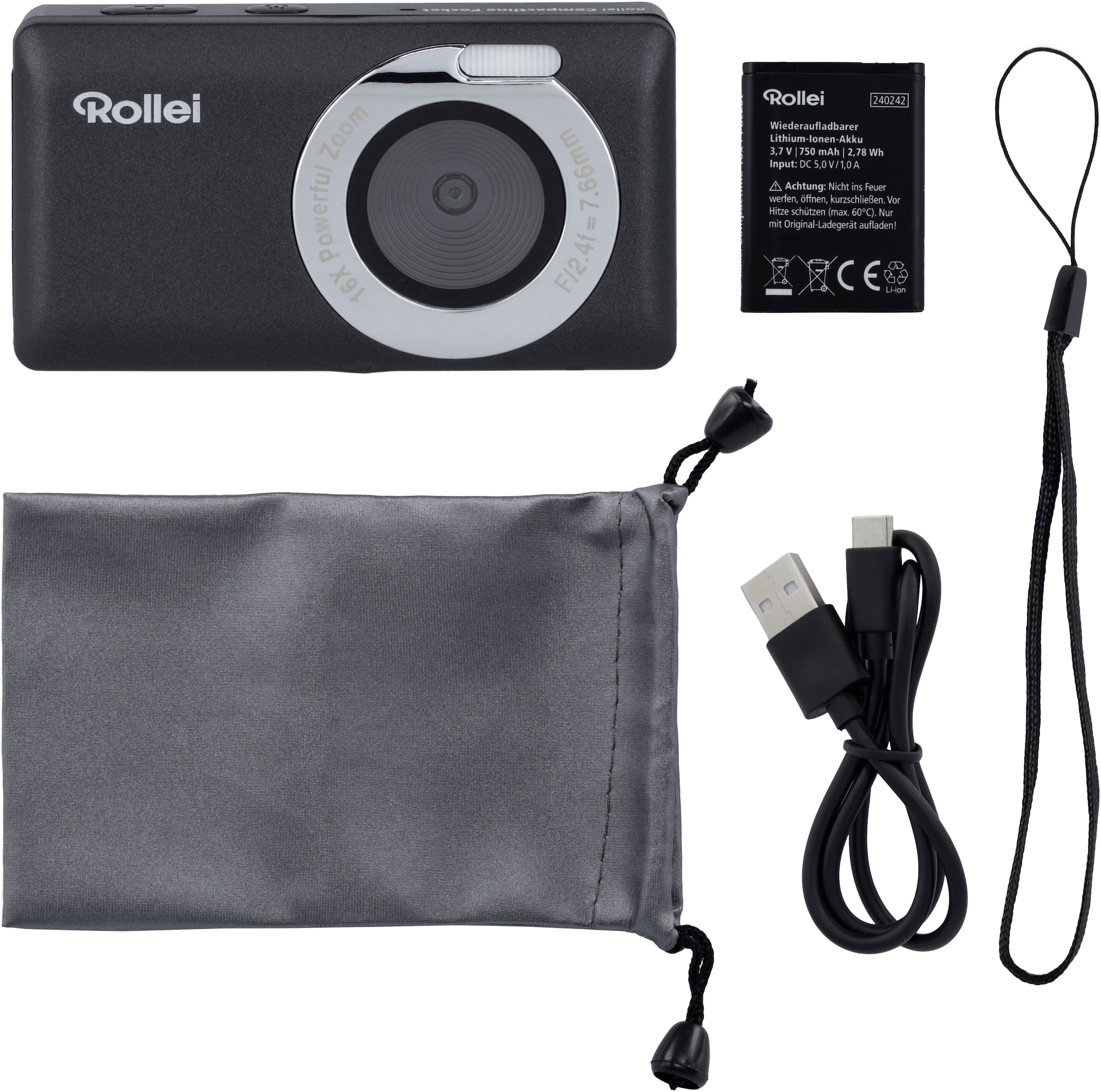 Rollei Kompaktkamera »Compactline Pocket«, 6,1, 50 MP