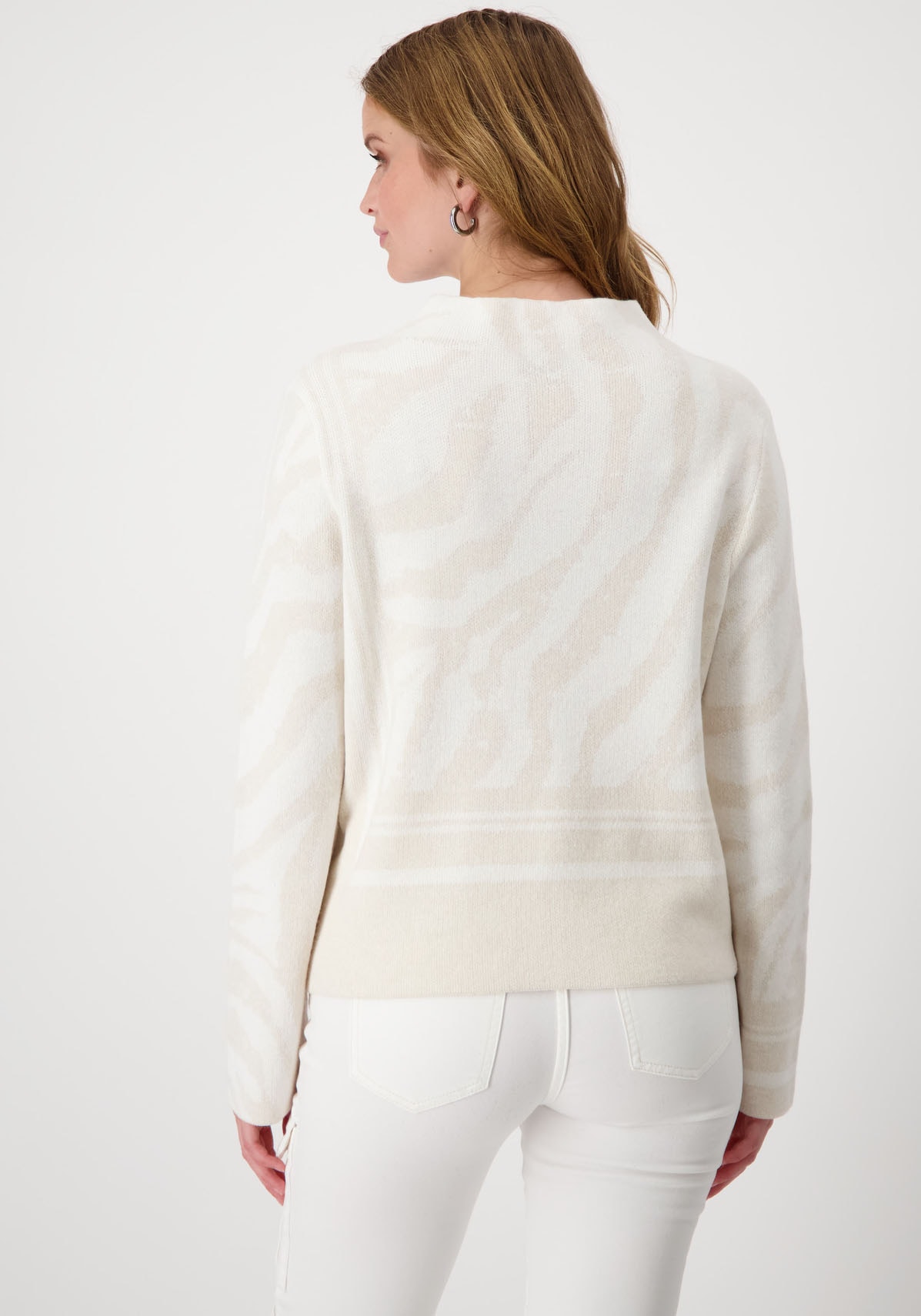 Monari Strickpullover, mit Jacquardmuster