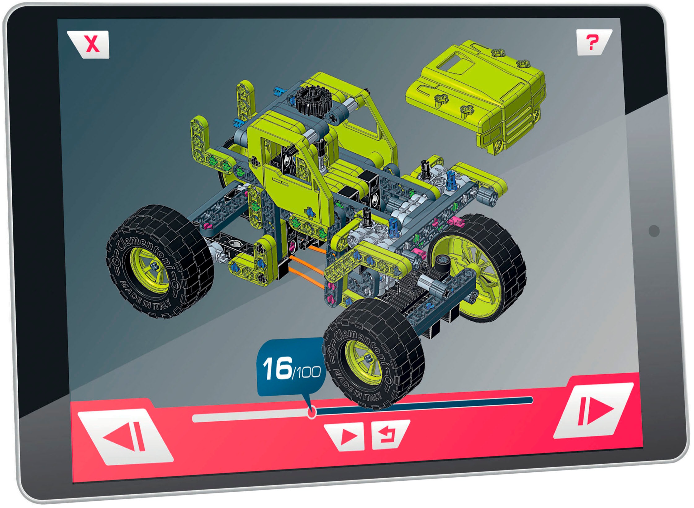Clementoni® Modellbausatz »Mechanik Labor, Monster Truck« Made in Europe