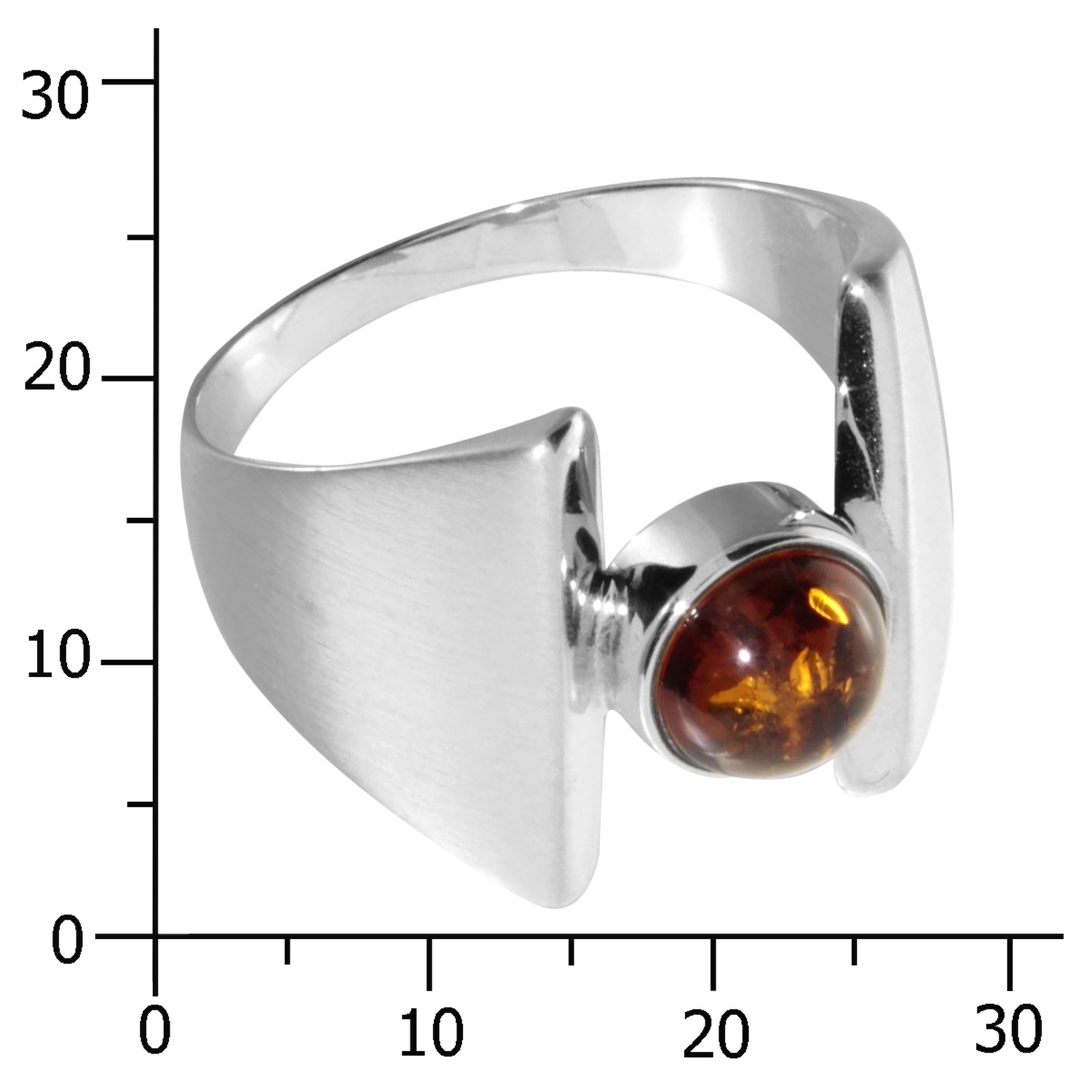 OSTSEE-SCHMUCK Fingerring »- Asina - Silber 925/000 - Bernstein«