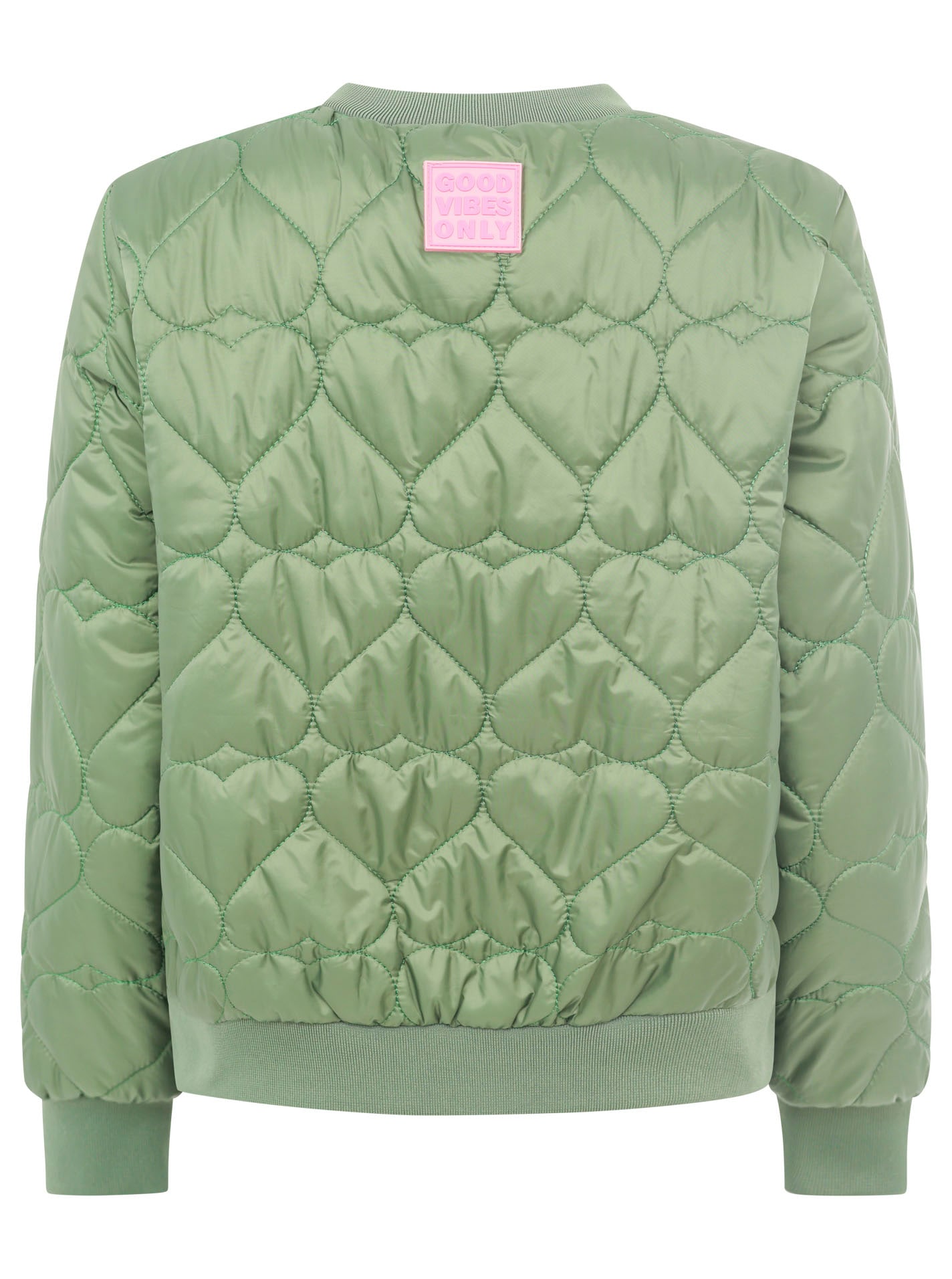 Zwillingsherz Bomberjacke »"Be Happy"« ohne Kapuze modisch, Kontrastdetails, regular fit, langärmelig, mit Herzsticker