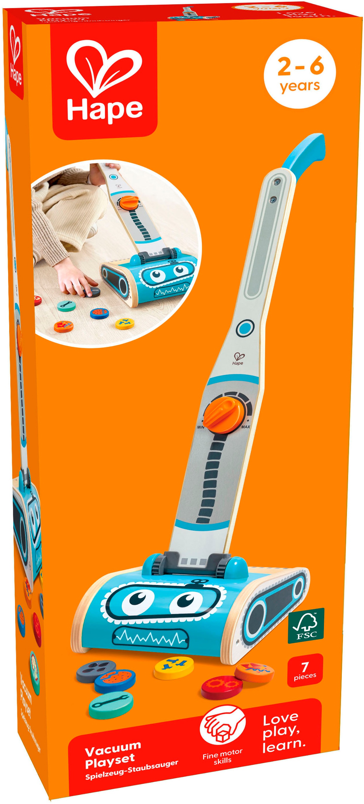 Hape Kinder-Staubsauger