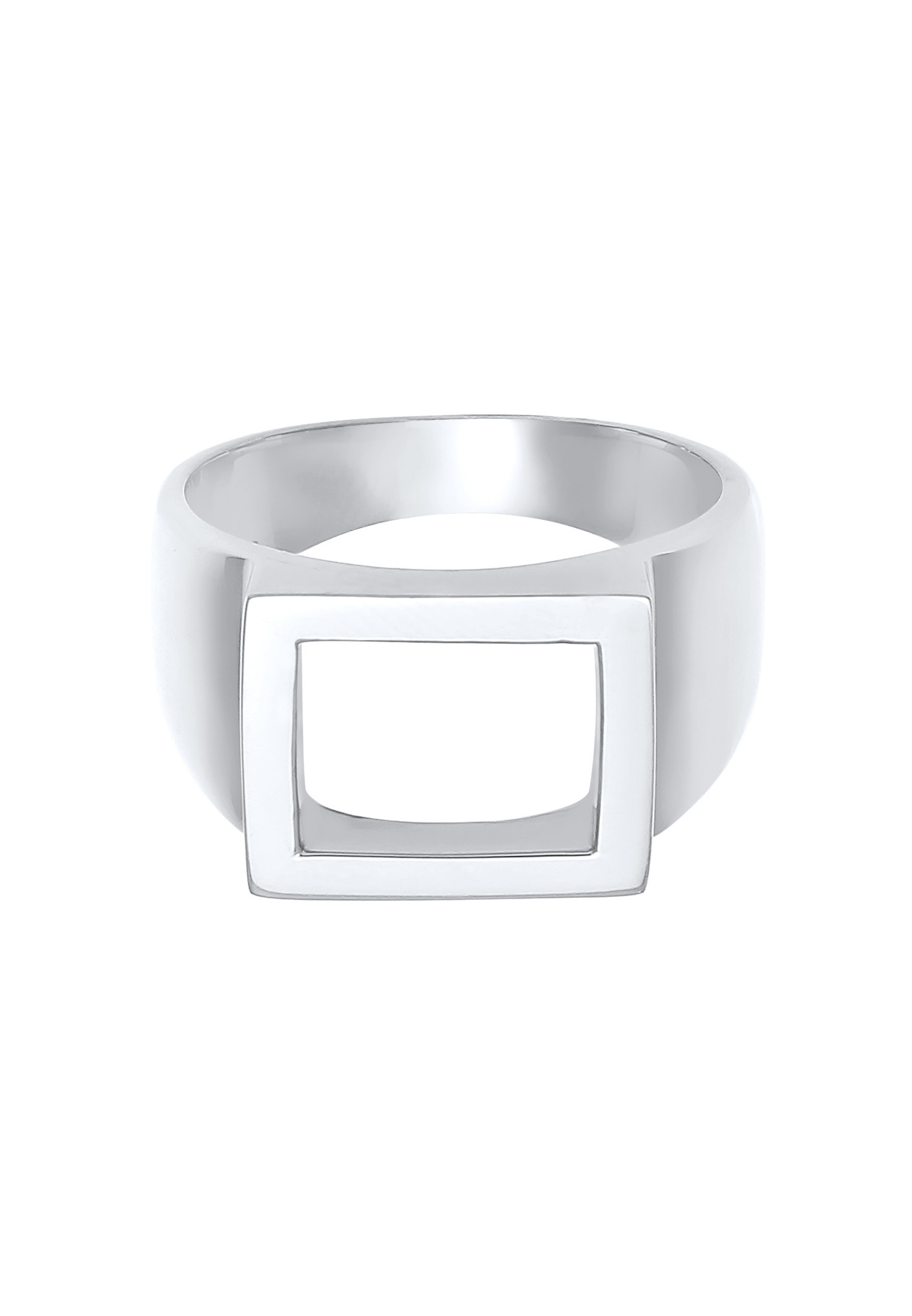 Kuzzoi Siegelring »Ring Siegelring Herren Rechteckig 925 Silber«