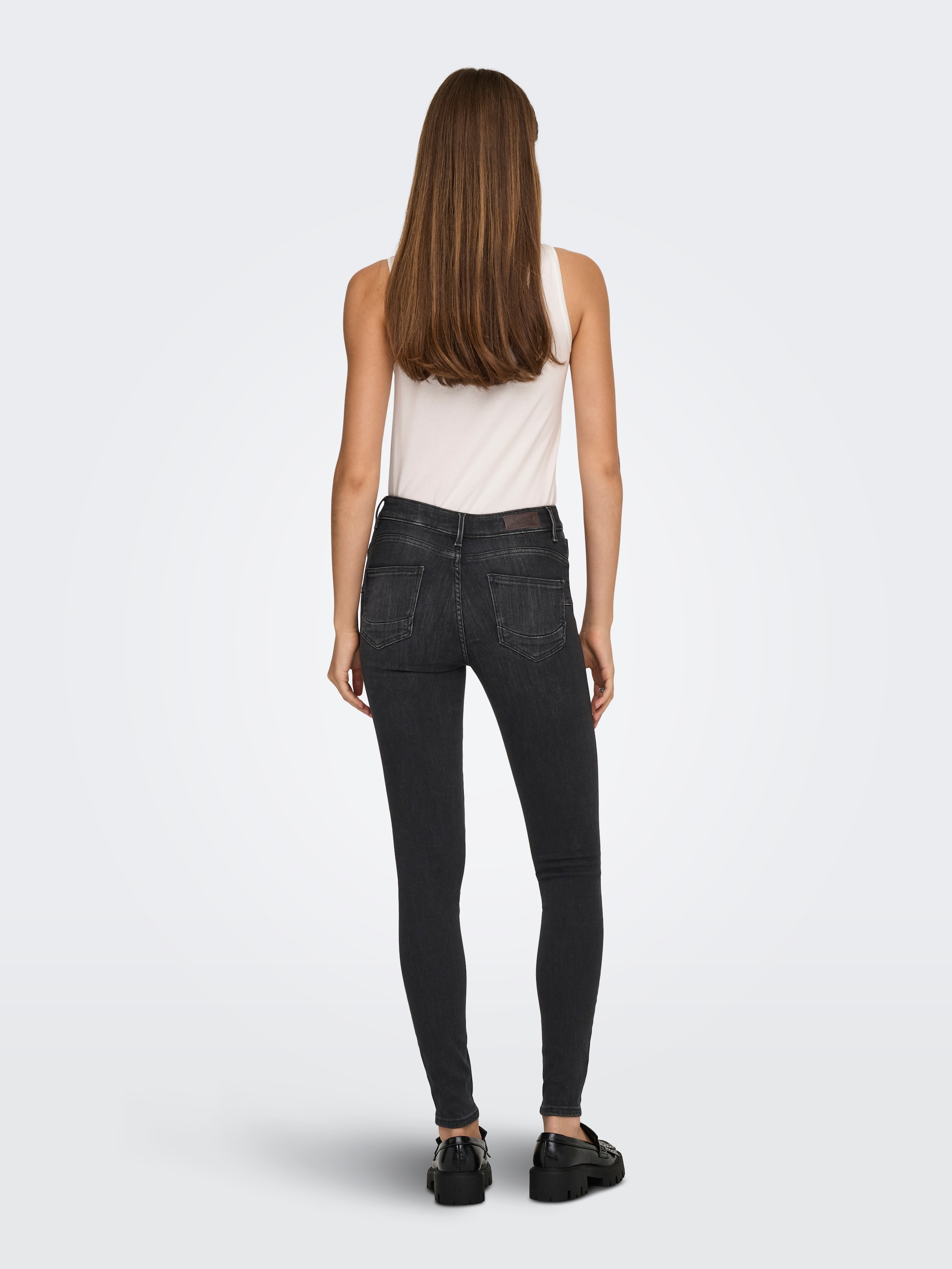 ONLY Skinny-fit-Jeans »ONLPOWER MID WAIST PUSH UP SK DNM BOX«