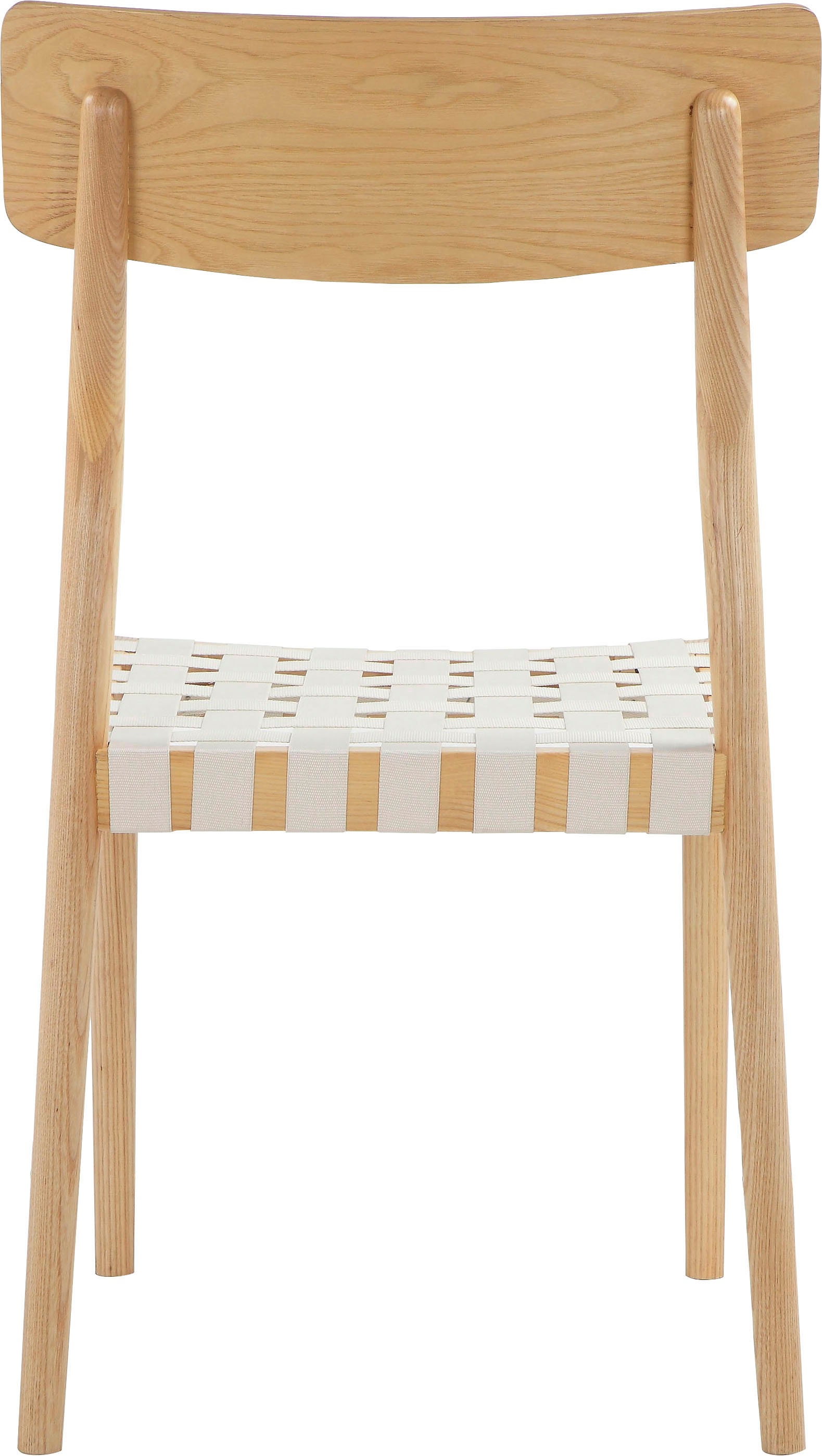 LeGer Home by Lena Gercke Esszimmerstuhl »Elain«, gewebten Sitzfläche, aus massivem Eschenholz, Sitzhöhe ca. 45 cm