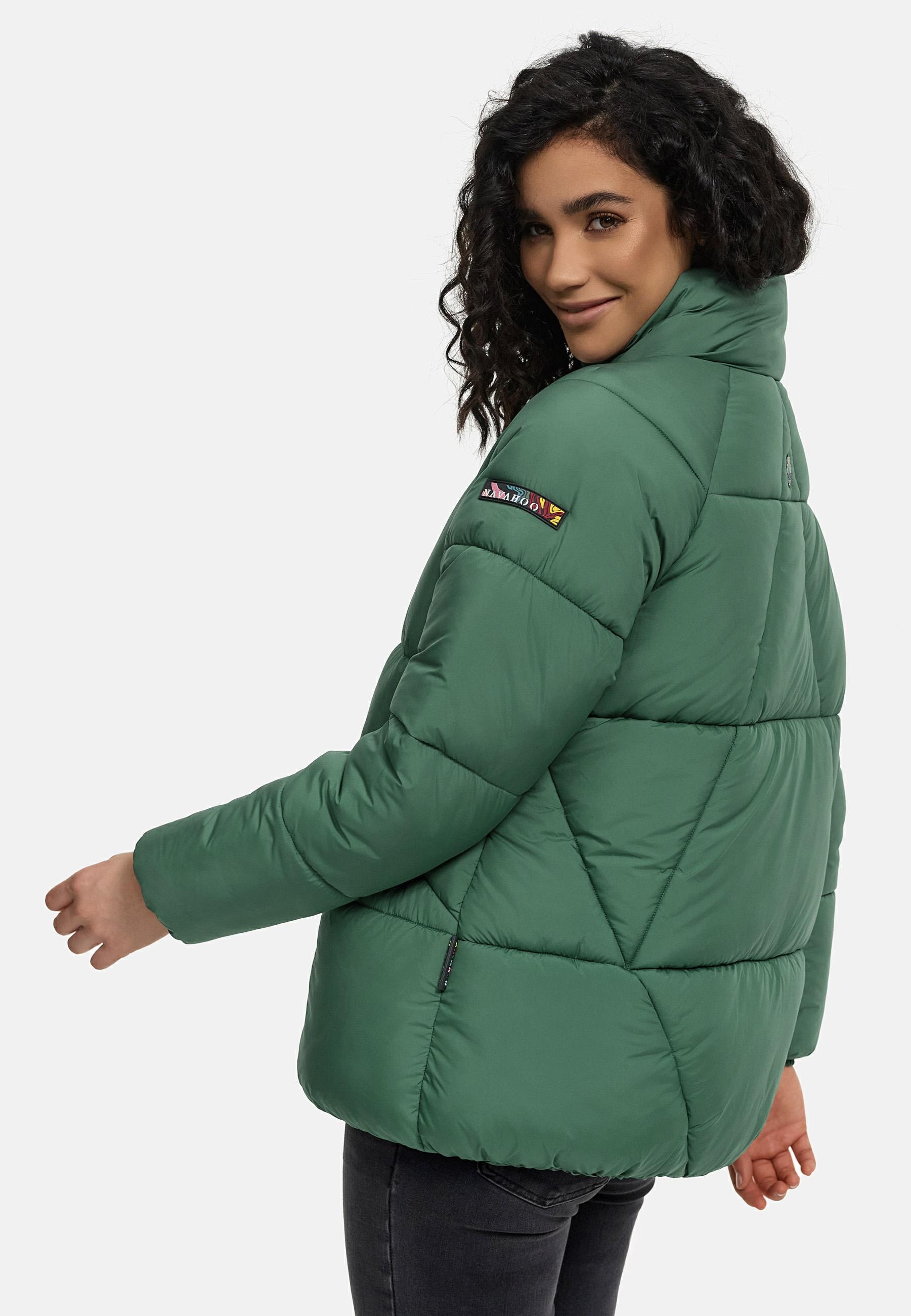 Navahoo Steppjacke »Steppjacke Schokolinaa 14«, ohne Kapuze, Winterjacke mit modischer Steppung & hohem Kragen