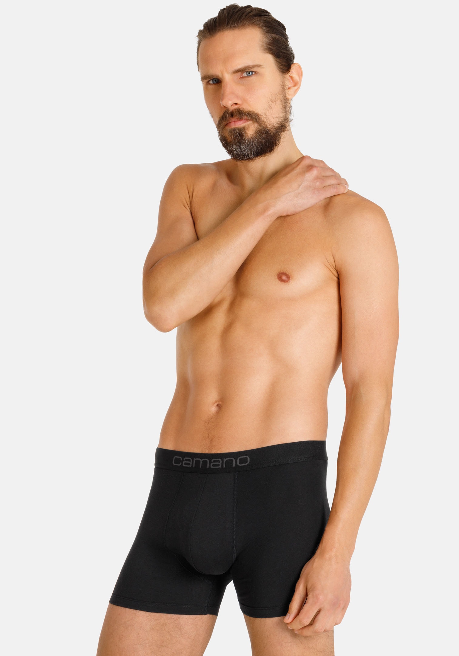 Camano Boxershorts »comfort« 2er Pack,  mit elastischem Logobund