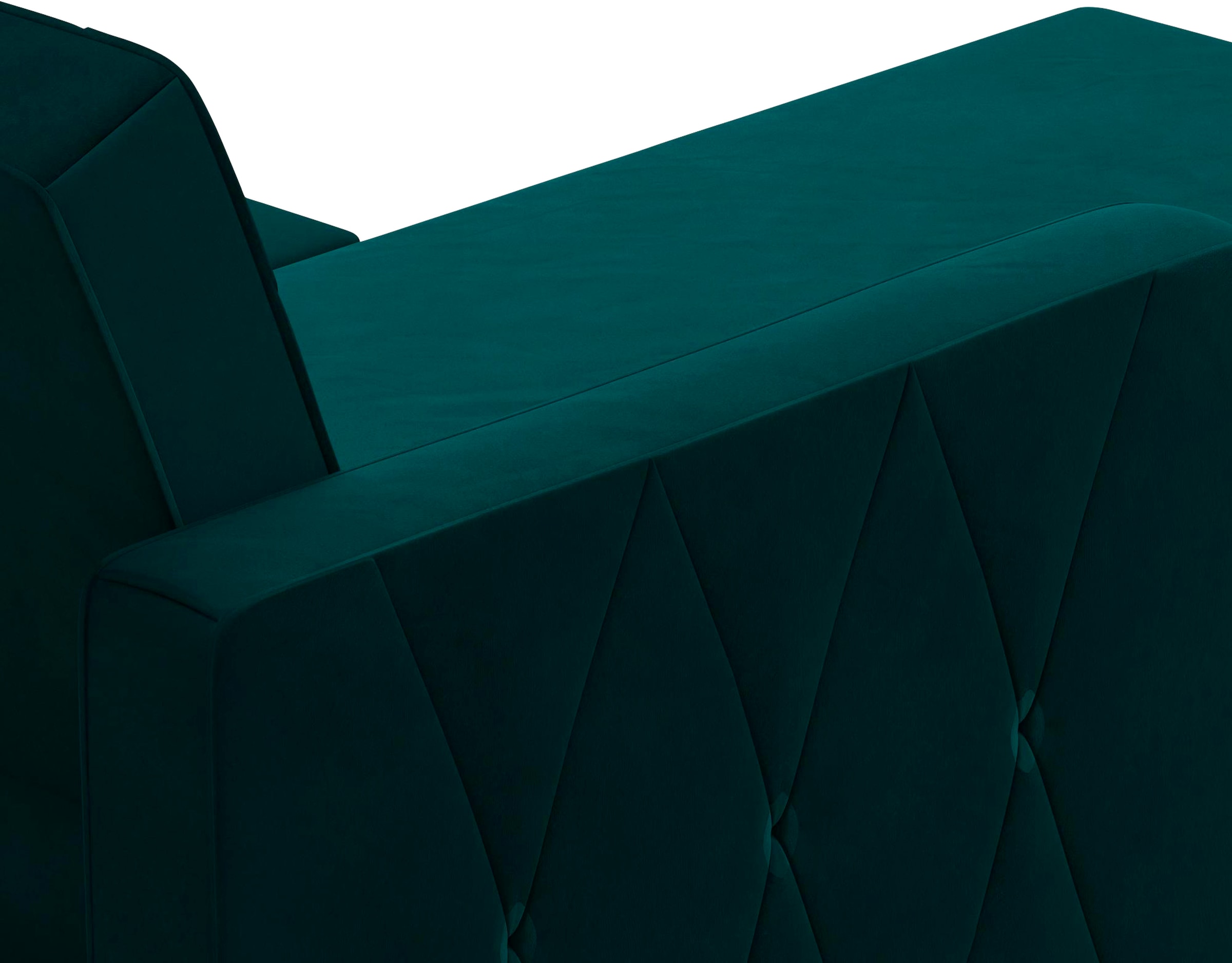 Dorel Home Ecksofa »Liberty, L-Form,« mit Schlafffunktion, Recamiere beidseitig montierbar, Sitzhöhe 43 cm