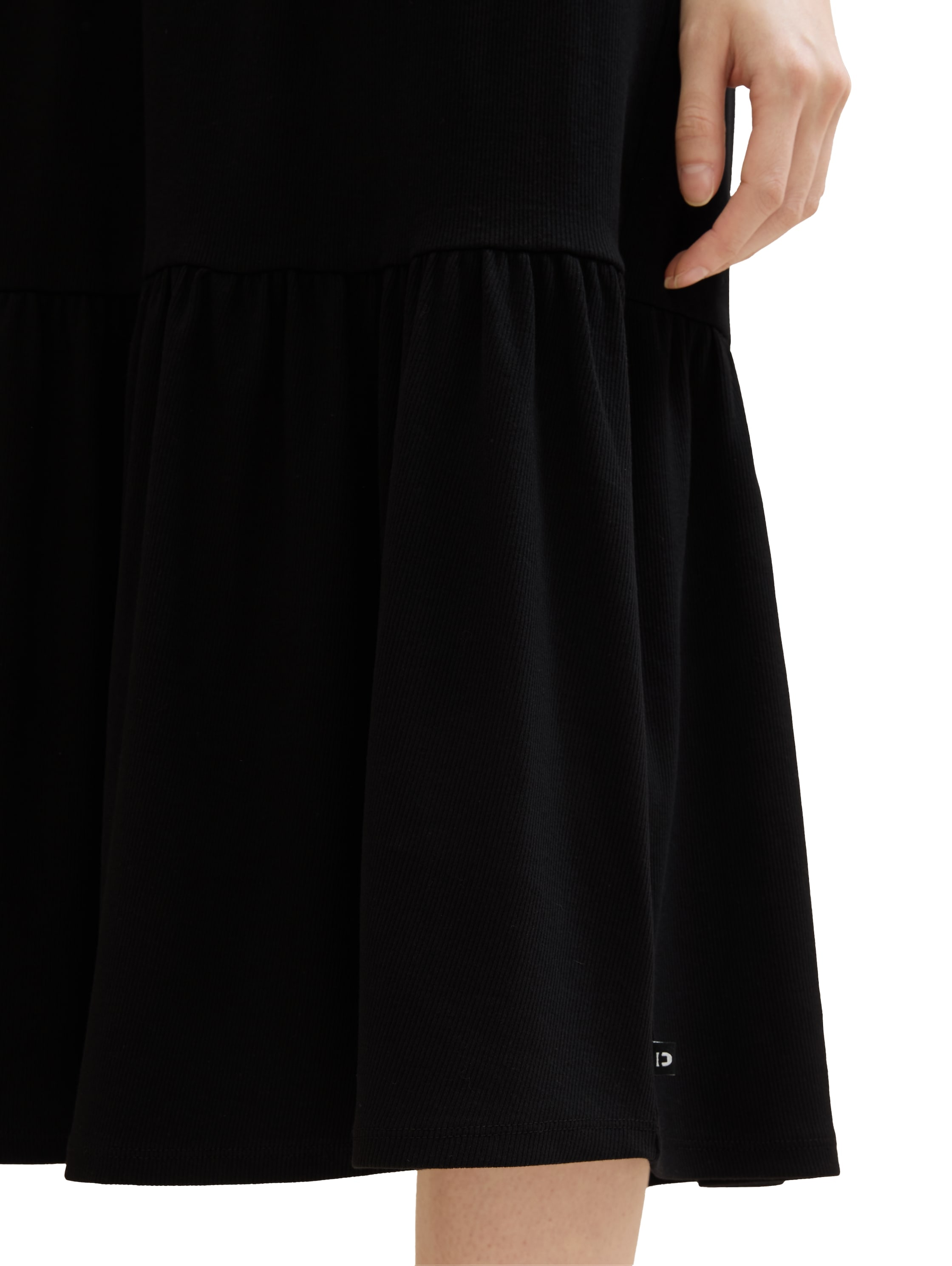 TOM TAILOR Denim Jerseykleid, ärmellos und mit Rippstruktur