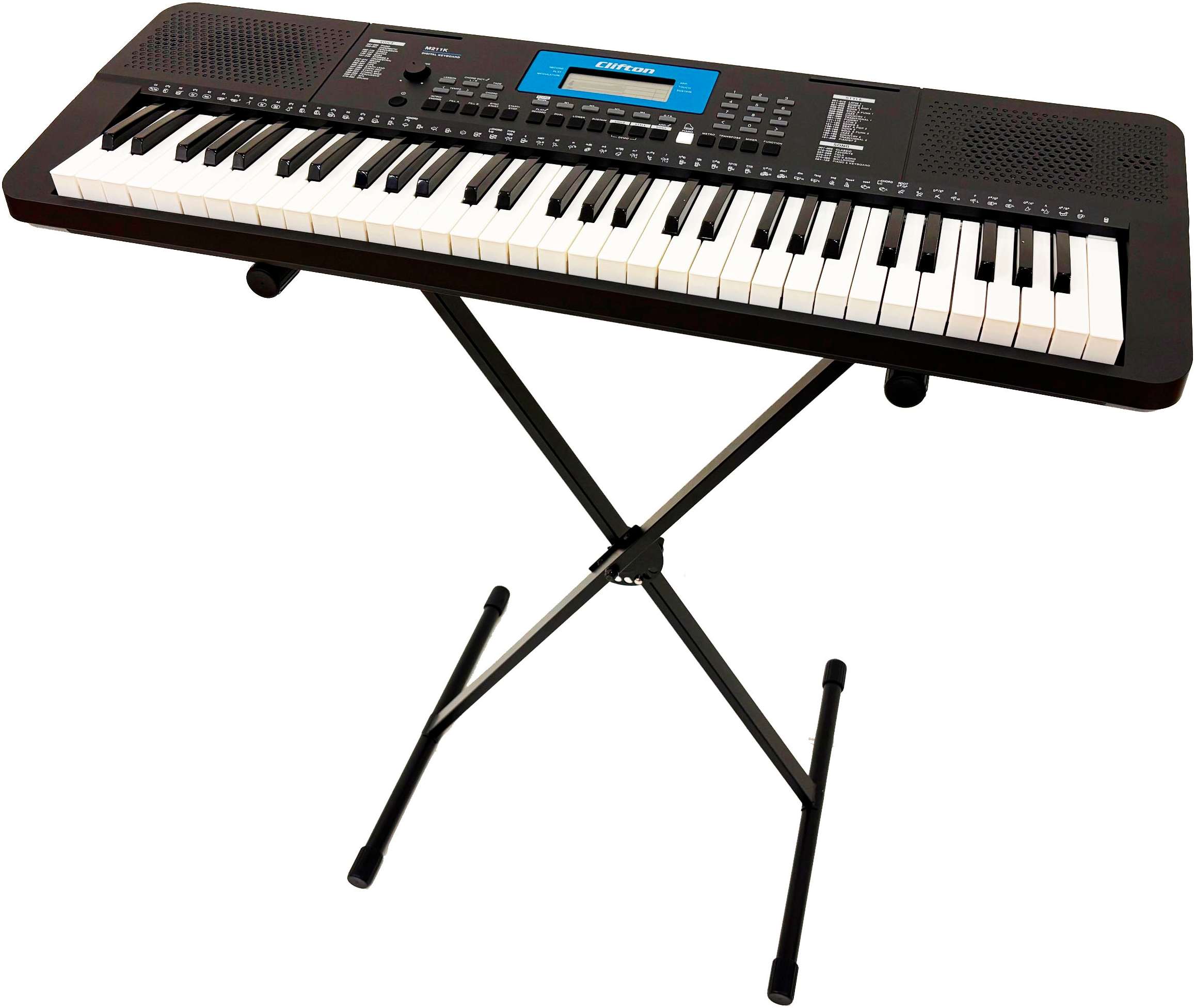 Clifton Home-Keyboard »61-Tasten Keyboard mit LC-Display«, mit Ständer