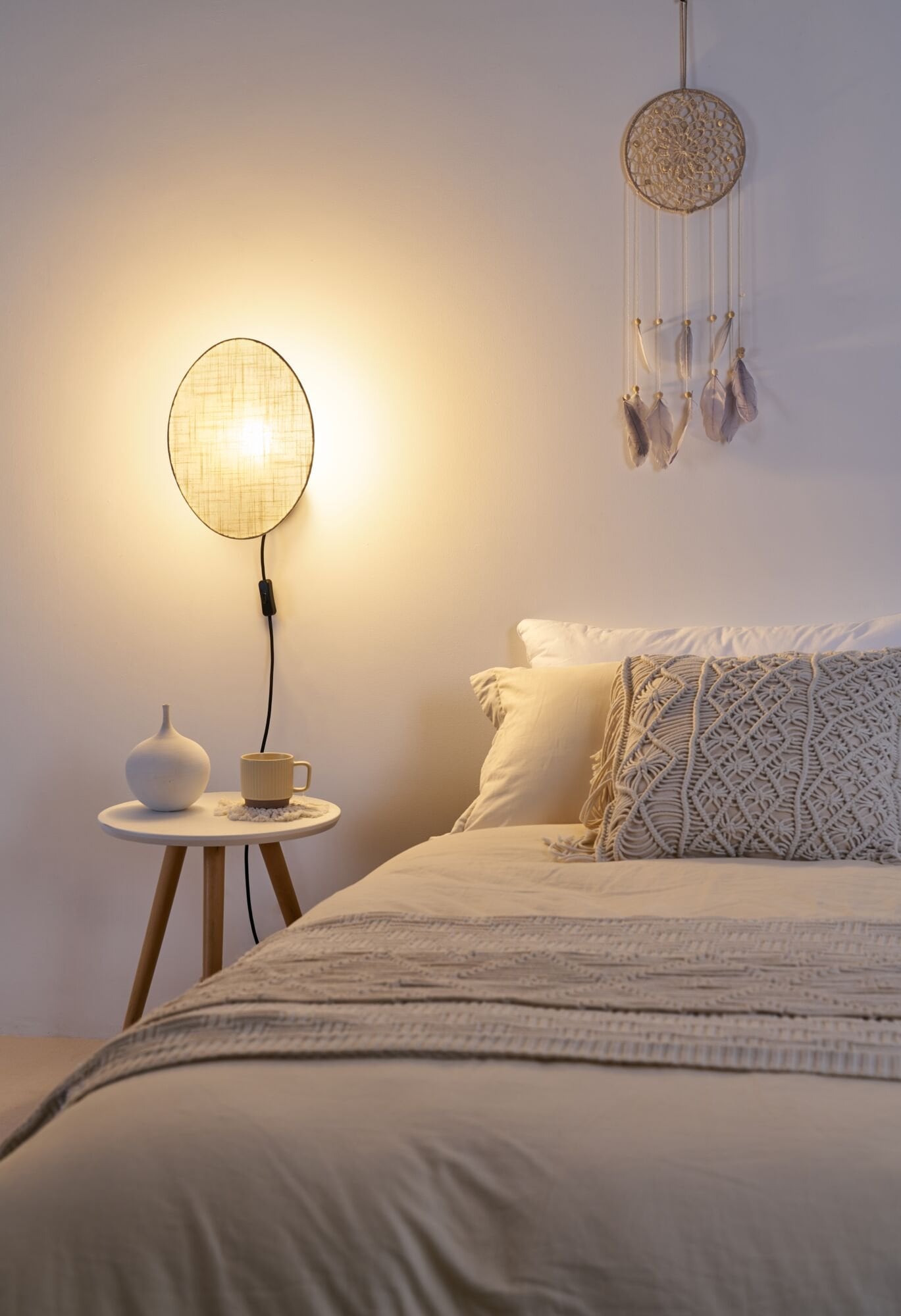 Pauleen Wandleuchte »Boho Dream max20W Schwarz/Beige 230V Metall/Stoff«, 1 flammig, Leuchtmittel E27 | ohne Leuchtmittel, E27