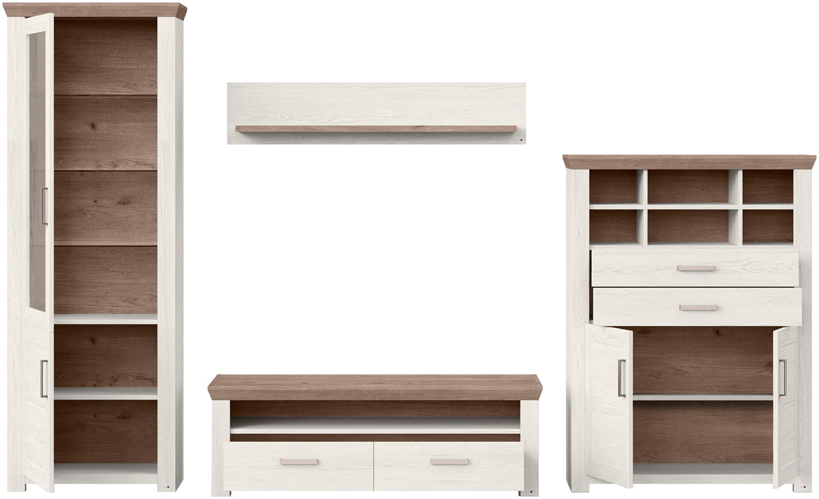 set one by Musterring Wohnwand »York« 4 Stk. tlg.