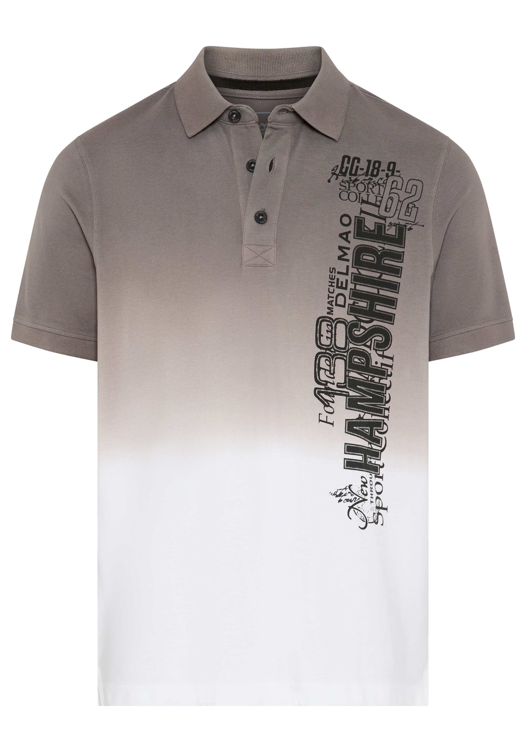 DELMAO Poloshirt kurzärmelig,  lässiges Batikmuster,  Polokragen