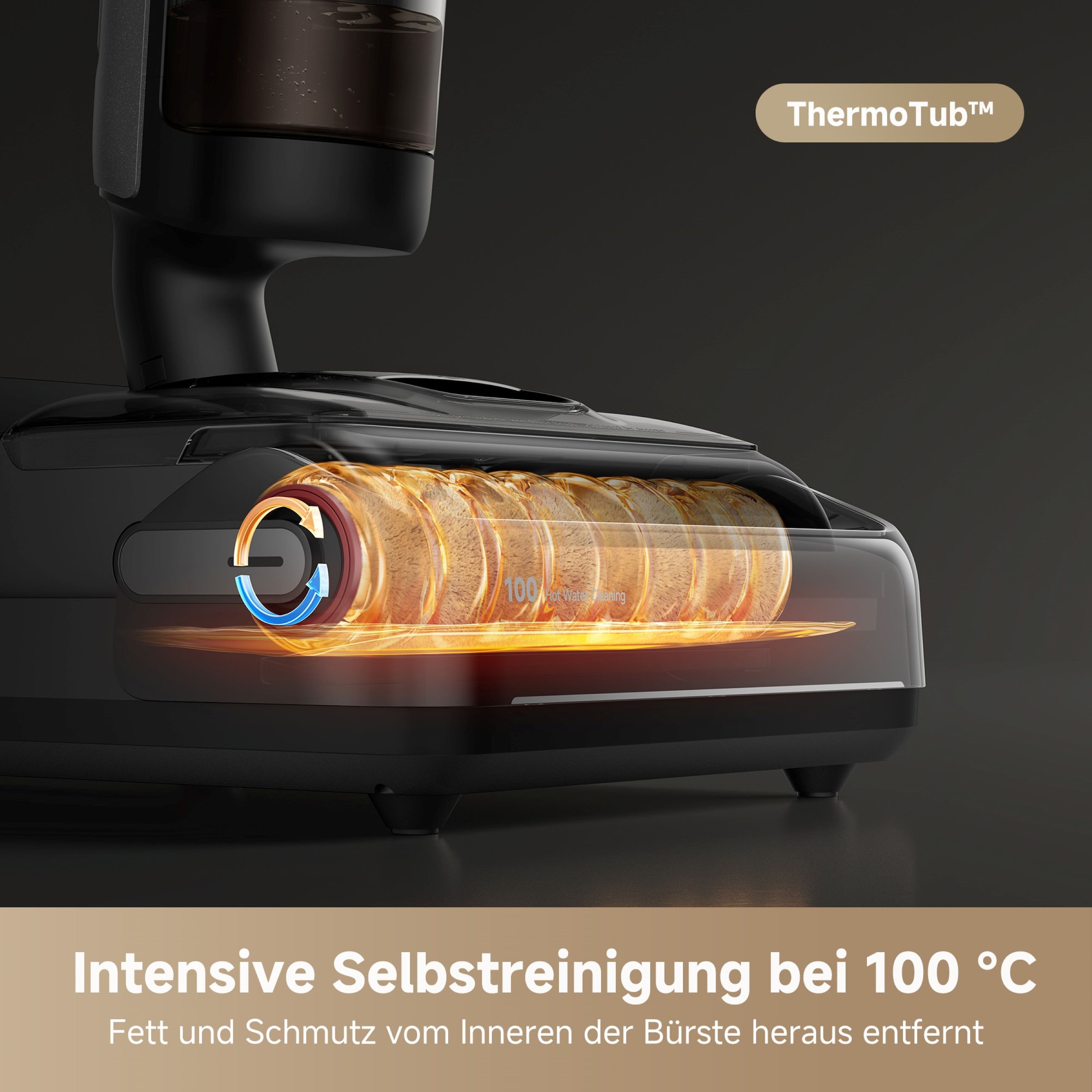 Dreame Nass-Trocken-Sauger »H15 Pro, 21.000 Pa Saugkraft, GapFree,180°-Design, Selbstreinigung«, Triple-Edge-Reinigung, TangleFree, App-Control, Heißlufttrocknung