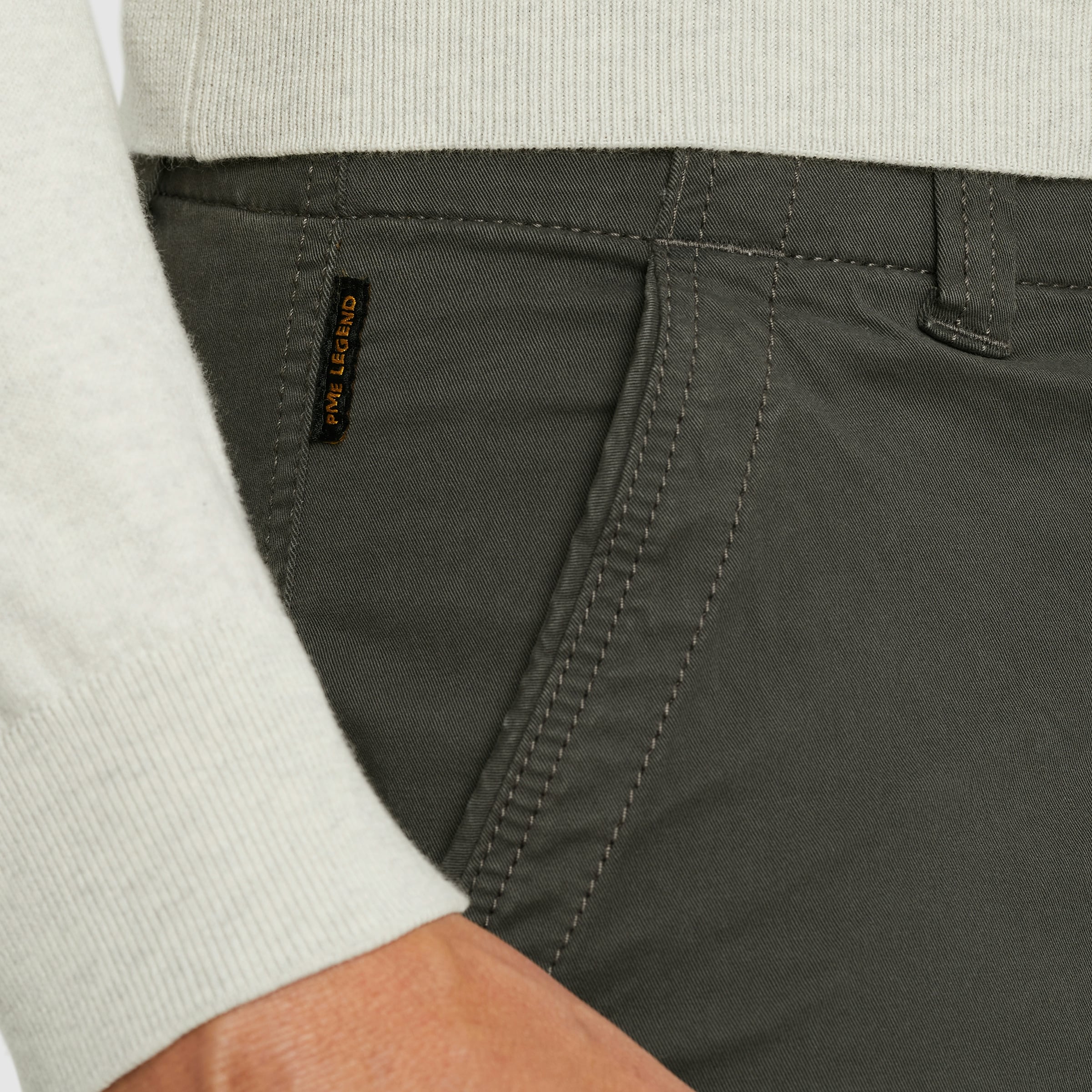 PME LEGEND Cargohose »Nordrop Stretch Twill«  mit Logo Stickerei