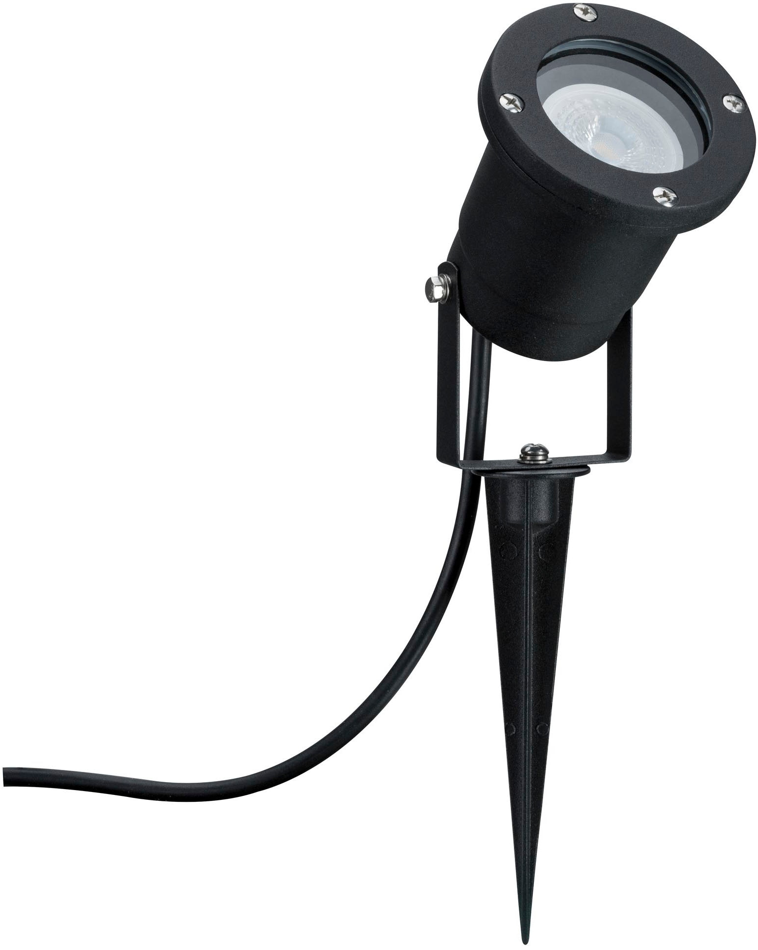 Paulmann LED Gartenstrahler »Outdoor 230V Garden Spotlight IP65 GU10 3,5W 230V Schwarz Aluminium«, 1 flammig, Leuchtmittel GU10 | LED fest integriert, GU10, IP65