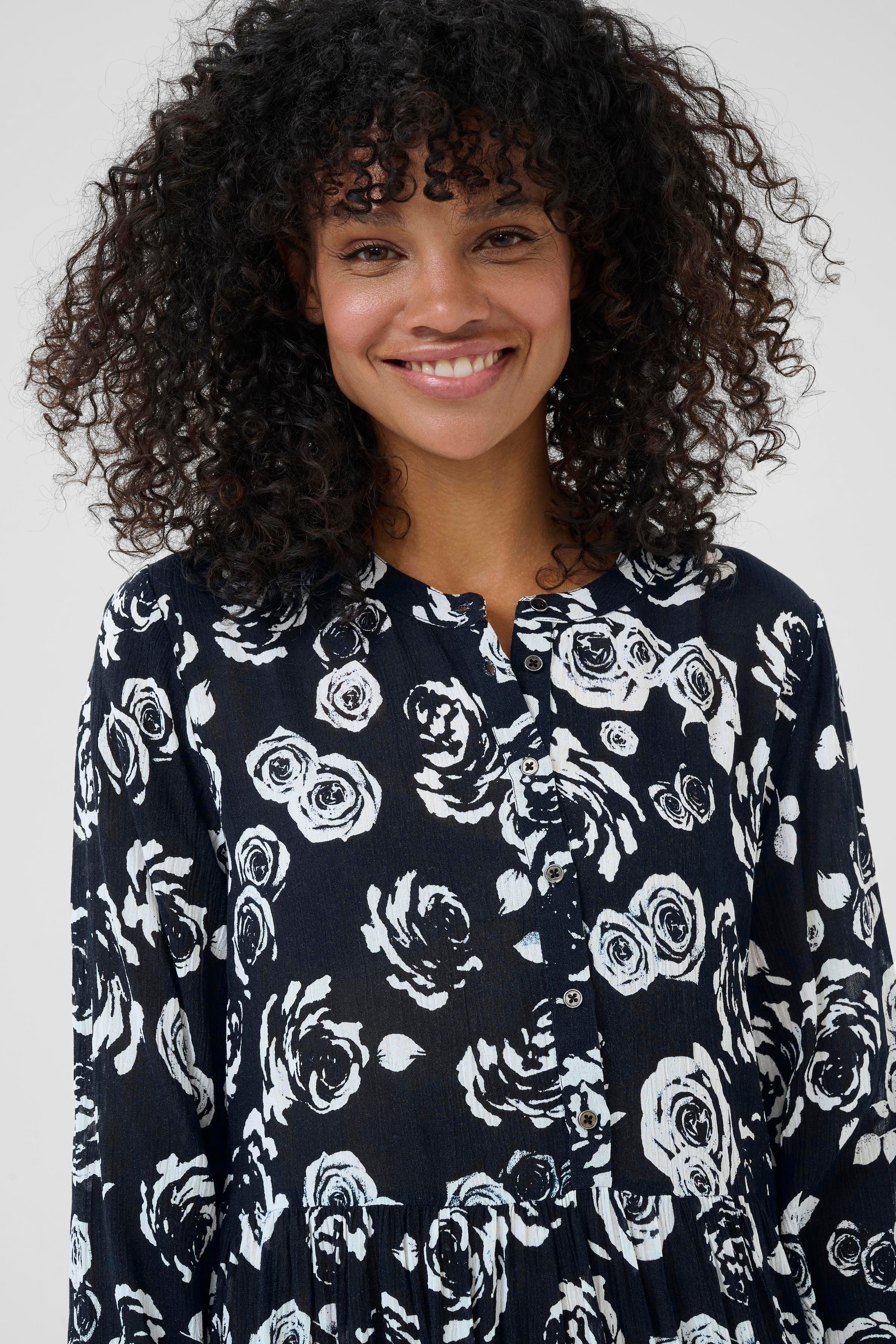 KAFFE Midikleid »Damen Kleid KAevity«