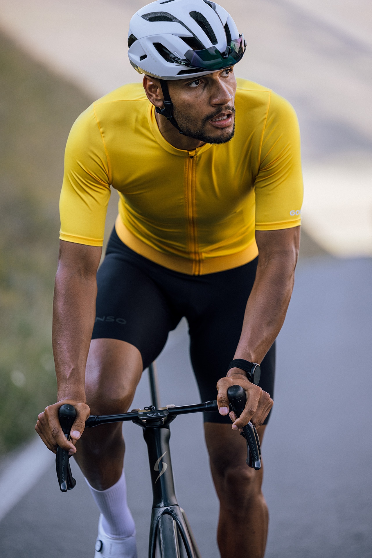 Gonso Fahrradhose »Ride Miles Bib Circle M«  Rutschsichere Beinabschlüsse mit Lasercut