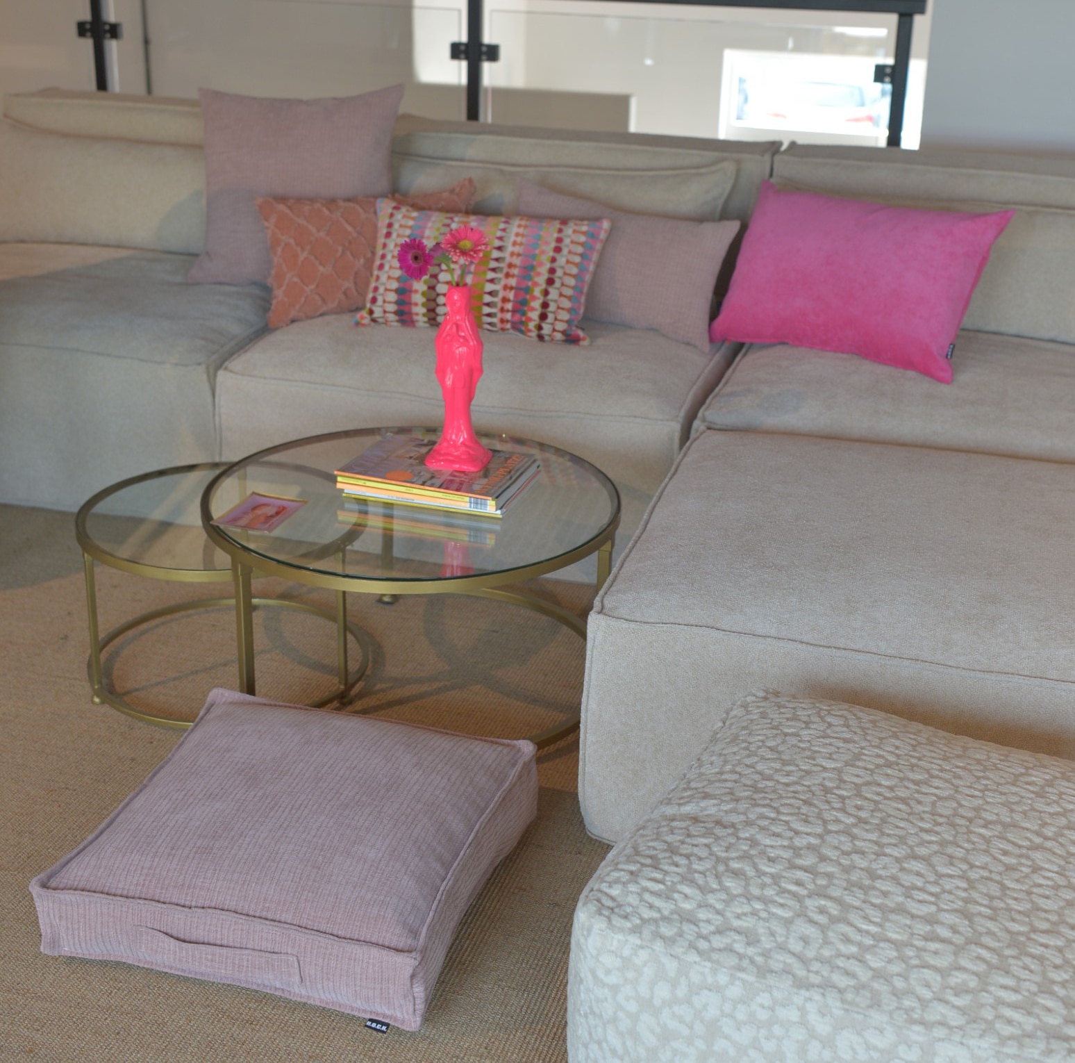 H.O.C.K. Bodenkissen »Jonny« Cordkissen inkl. Füllung, 60x60x10cm, Bodenkissen, strukturiert