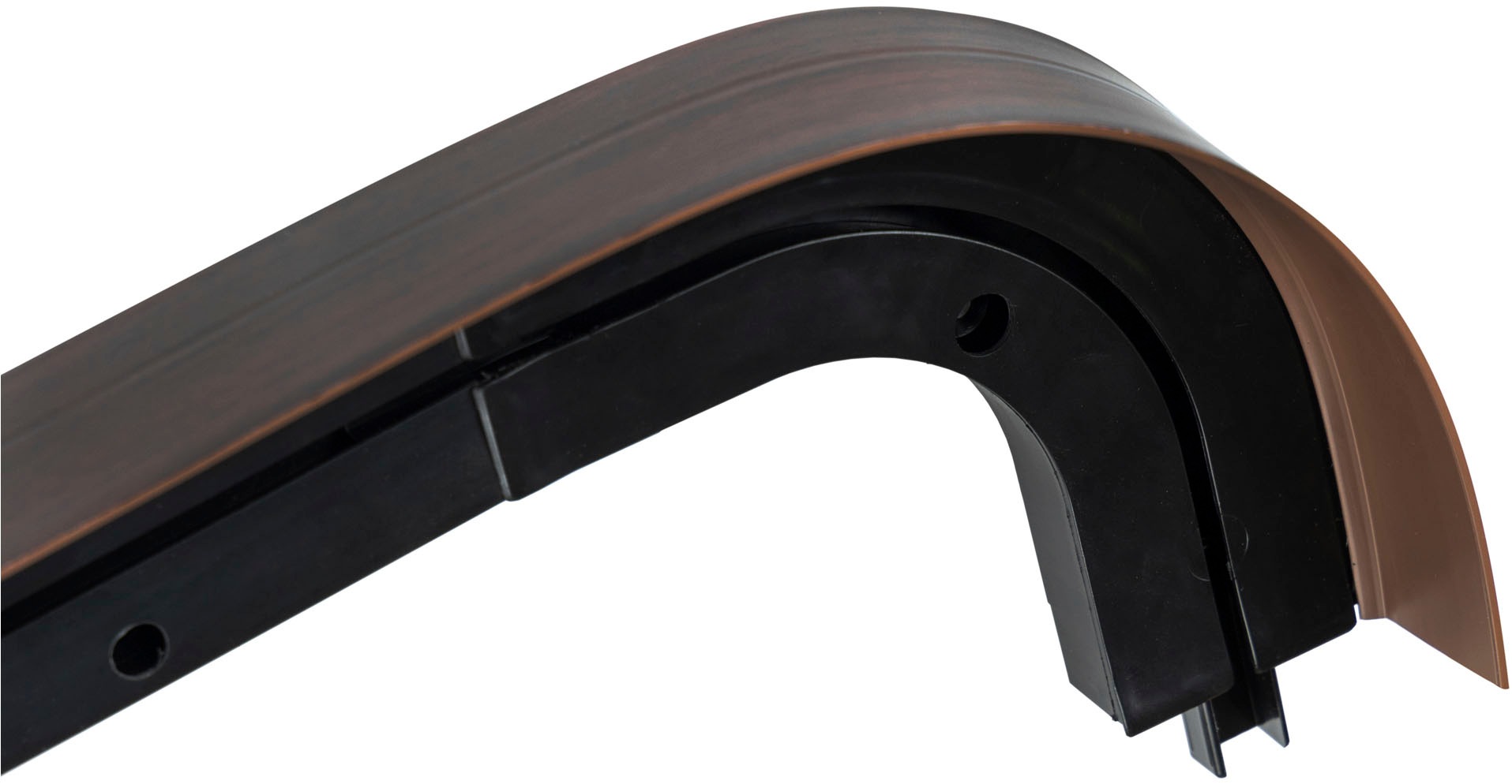 SN DECO GROUP Gardinenschiene »SH1«, 1 läufig-läufig, Fixmaß, mit Blende 5 cm