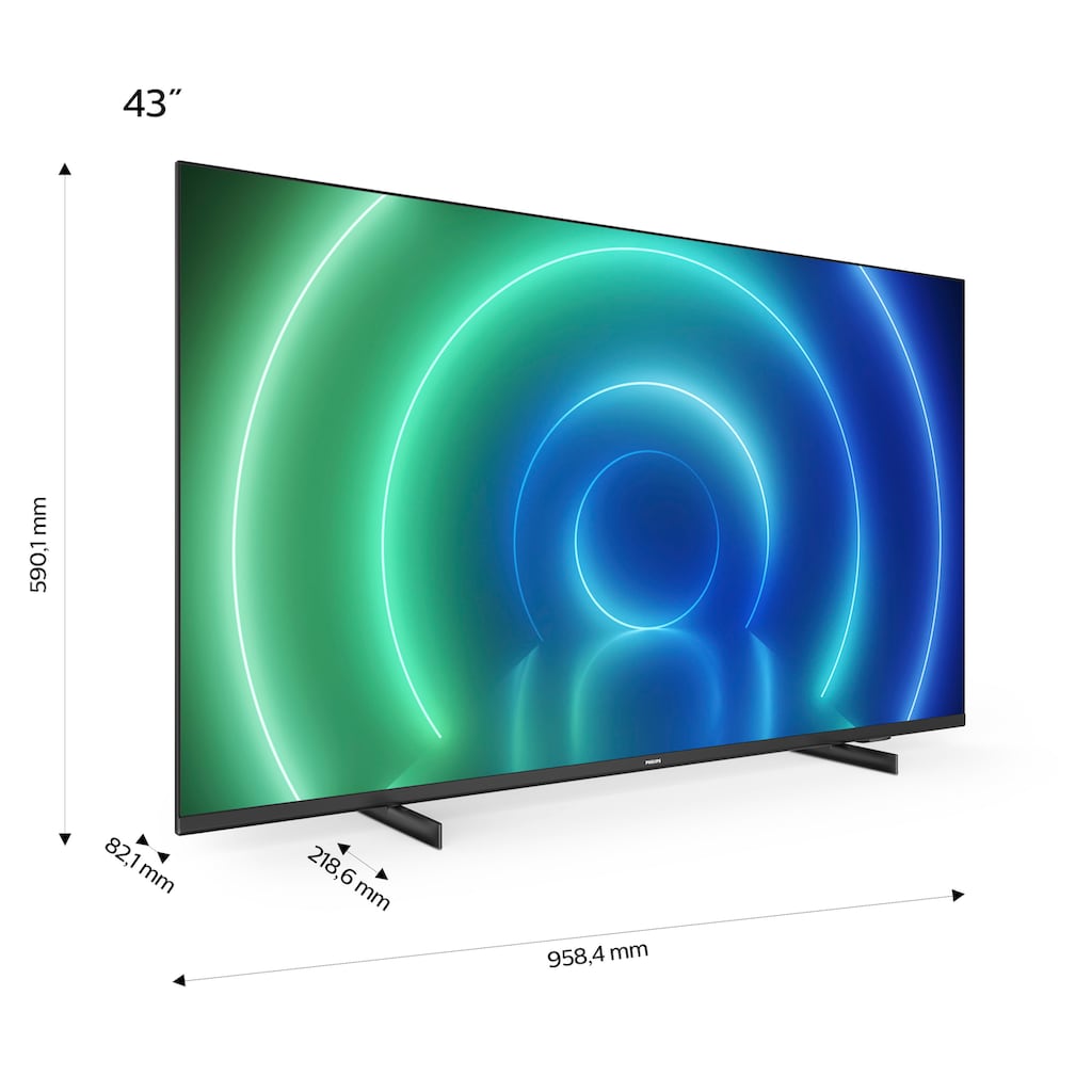 Philips LED-Fernseher »43PUS7506/12«, 108 cm/43 Zoll, 4K Ultra HD, Smart-TV