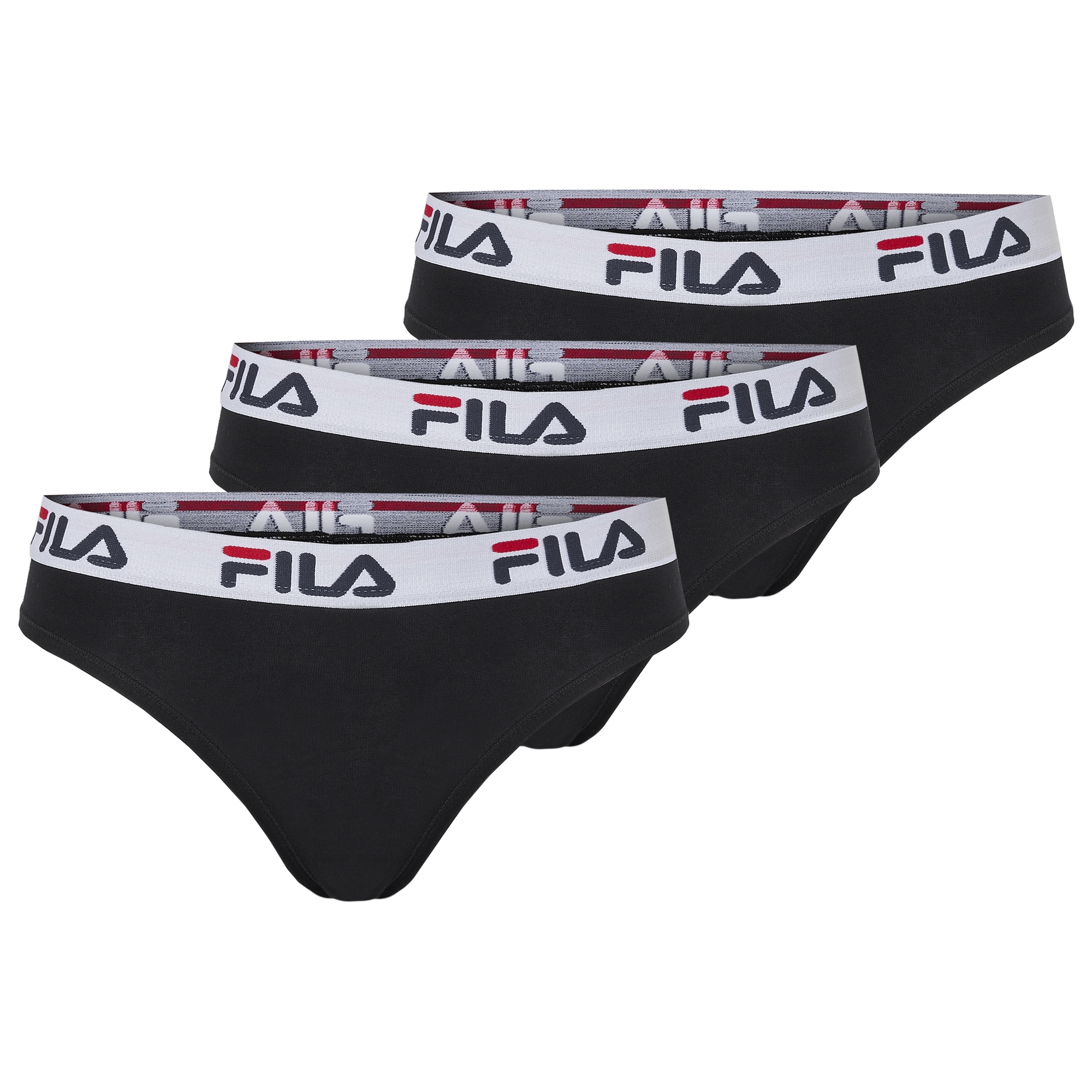 Fila Brasilslip »WOMAN BRAZILIAN SLIP« 3er Pack,  mit elastischem Logobund