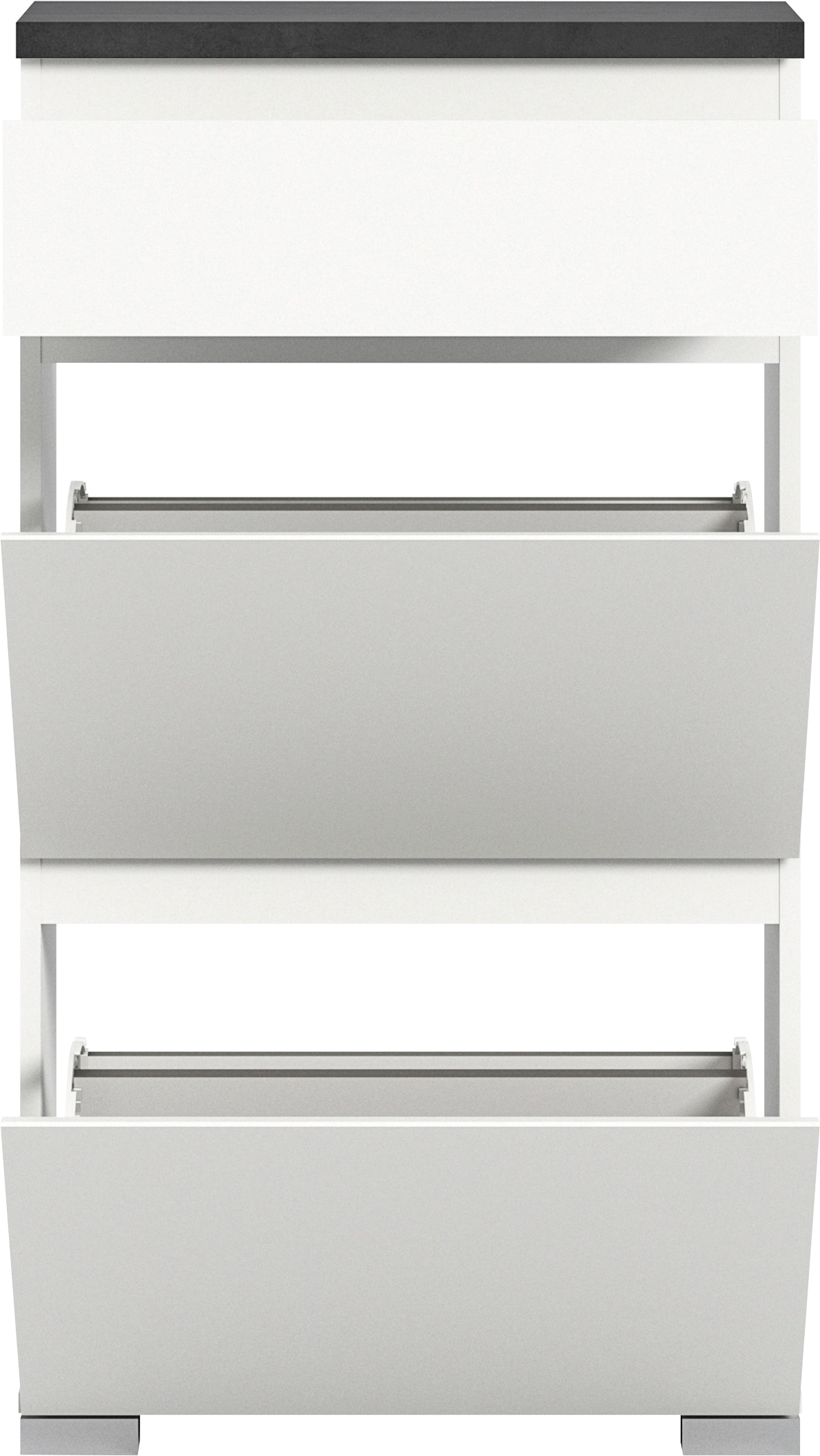 INOSIGN Schuhschrank »Skoskap, Tiefe 27cm, 2 Klappen, 1 Schubkasten, Platz für 6 Schuhpaare«, Schuhkipper, Schuhkommode, Schuhregal, Kommode, Anrichte