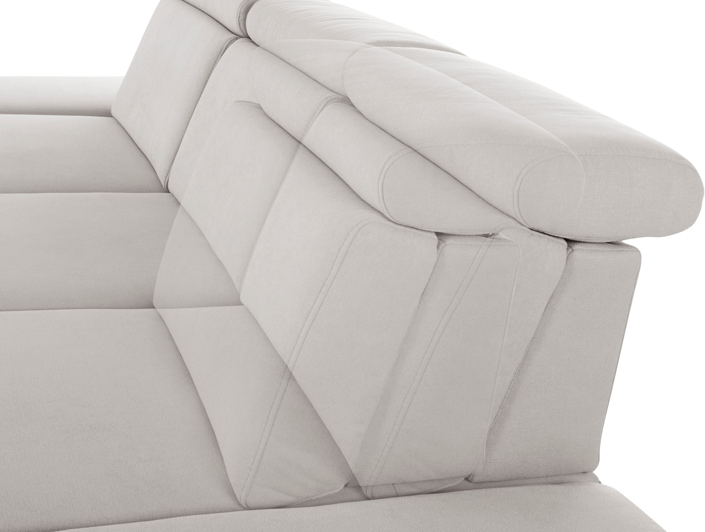 sit&more Ecksofa »Brisbane L-Form«, Fußhöhe 12 cm, inklusive Sitztiefen-, Armteil- und Kopfteilverstellung