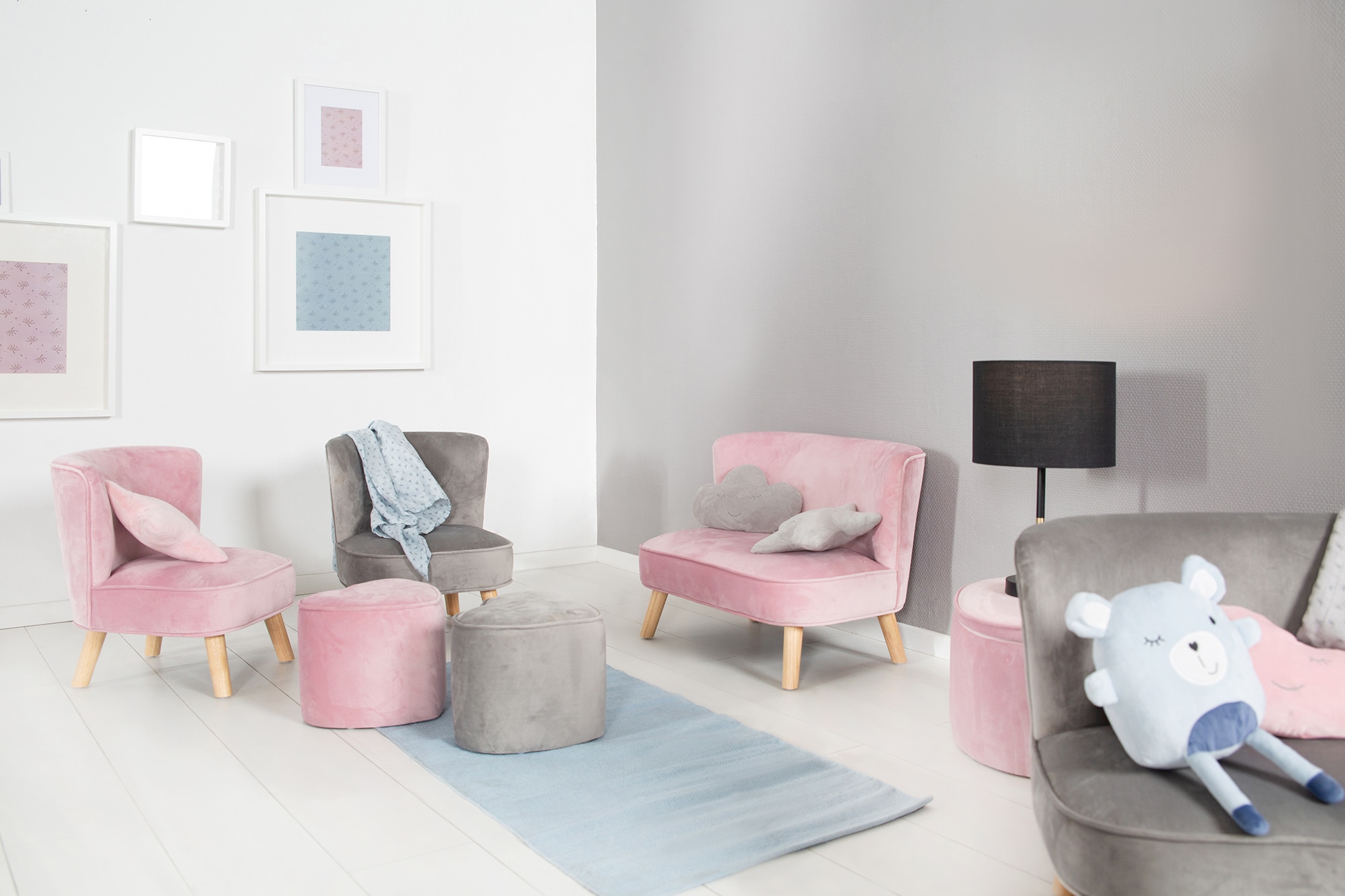 roba® Kindersofa »Lil Sofa«, mit Holzfüßen